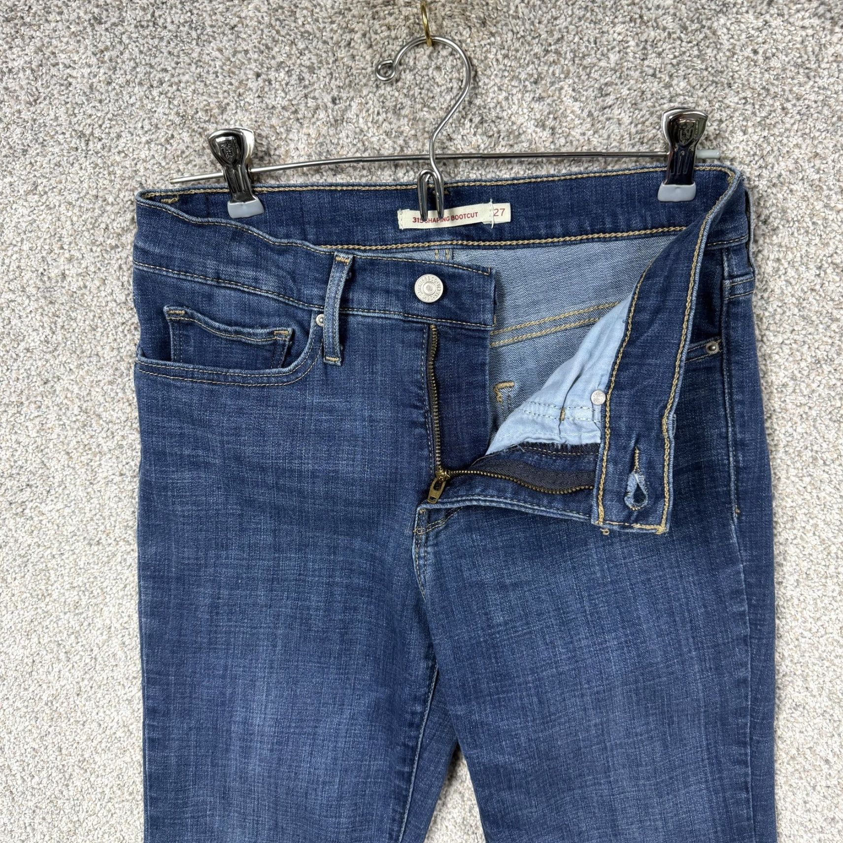 Levi's Levi's Jeans Womens 315 Shaping Bootcut Denim Blue 28in Inseam 27 28x28 Stretch Pocket Regular Size Size 27" / US 4 / IT 40 - 6 Thumbnail
