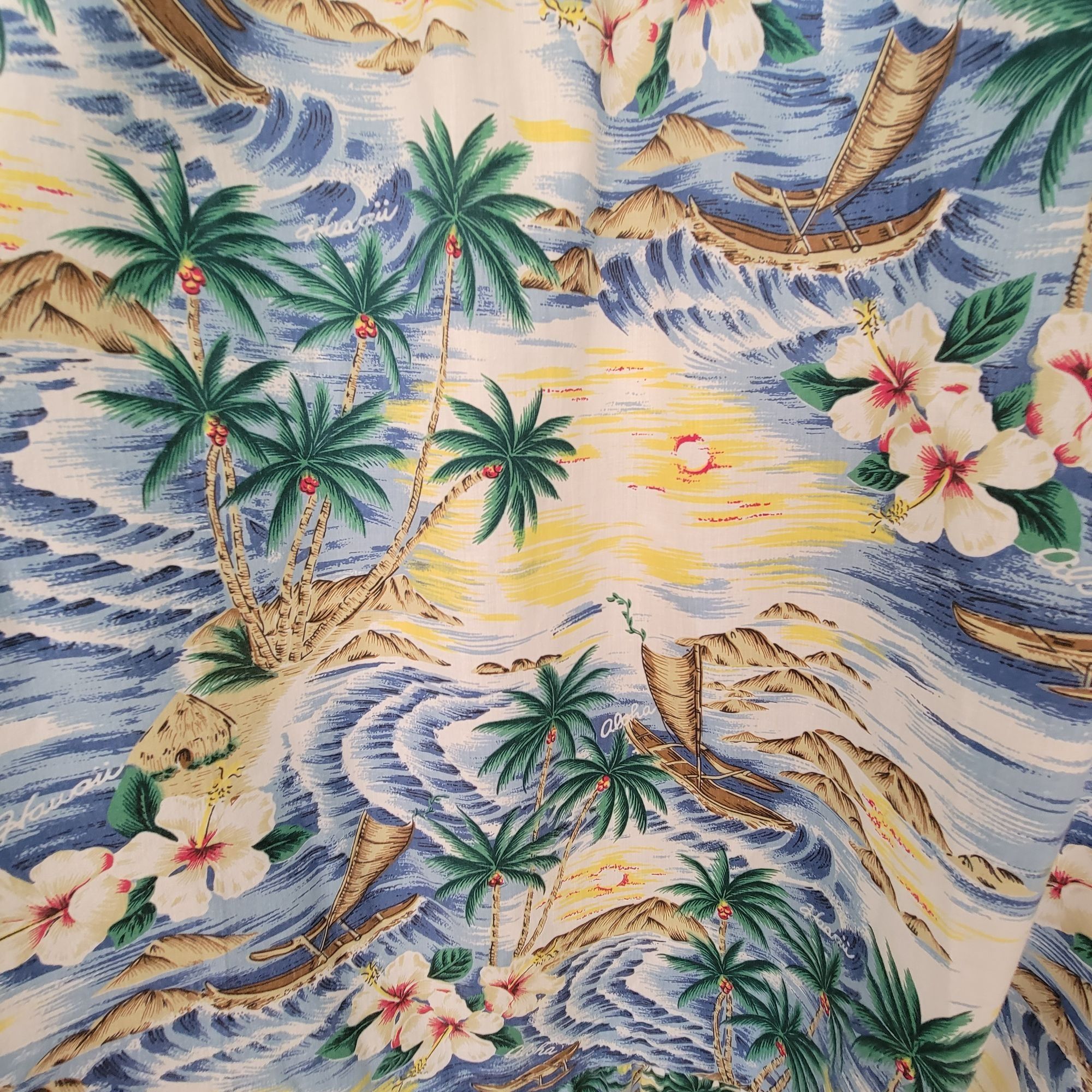 Vintage Vintage KYS Hawaiian 3XL House Dress Pocket Tropical Floral Size 3XL / US 20-22 - 4 Thumbnail