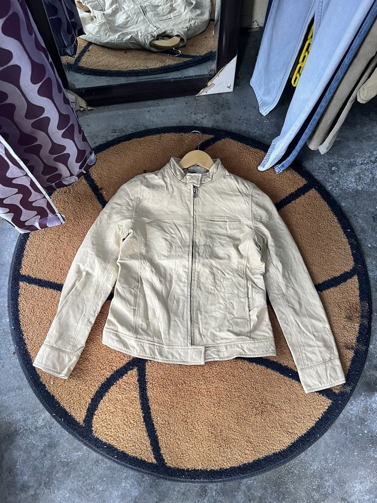 Beams Plus 🔥Ray Beams Sheep Leather Zipper Jacket Size XS / US 0-2 / IT 36-38 - 1 Thumbnail