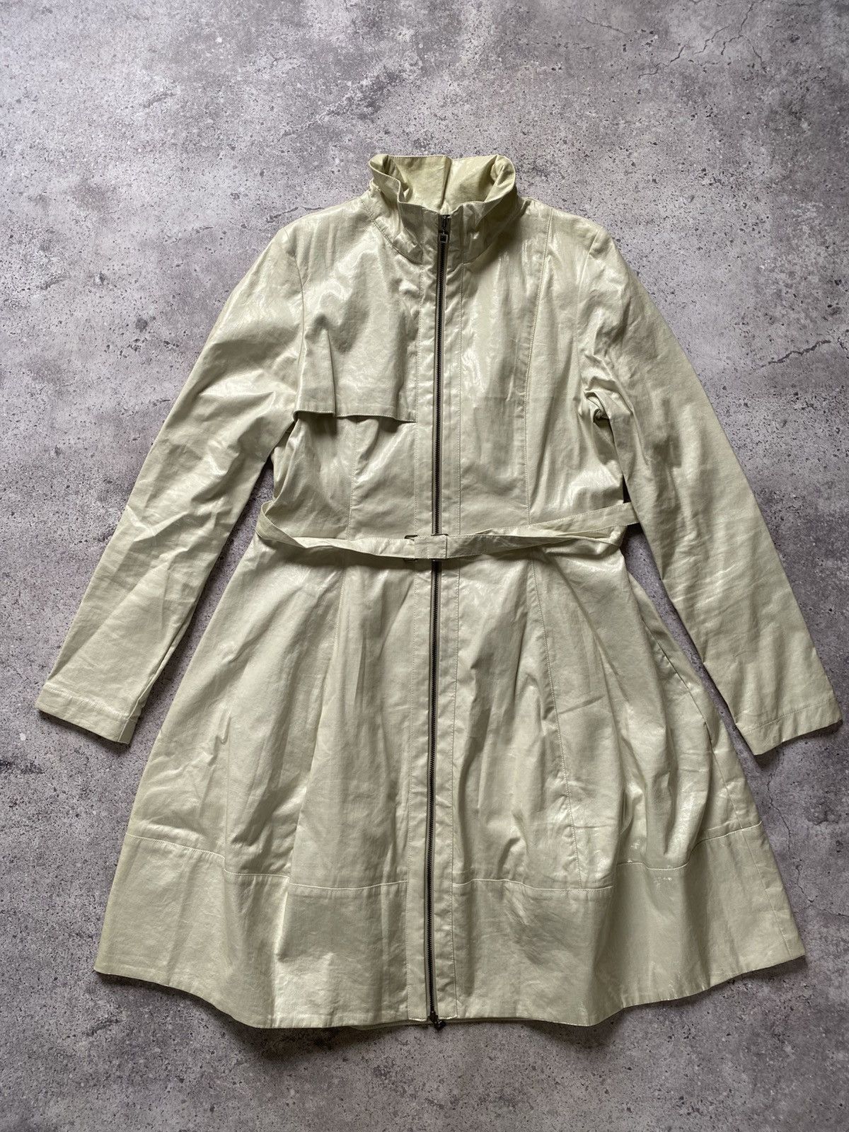 Sarah Pacini Sarah Pacini Trench Coat Dress Zip Avant Garde Y2K Italy Size ONE SIZE - 1 Thumbnail