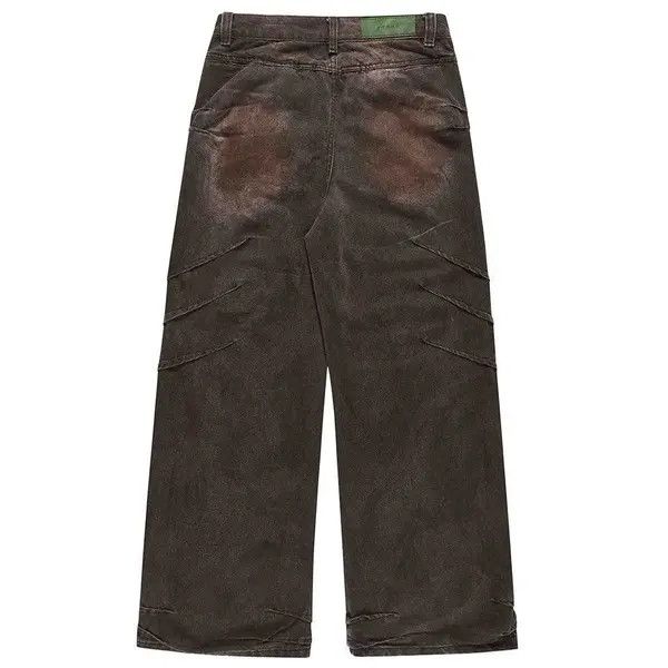 VIBE Vintage Street Large Pocket Frayed Work Outdoor Jeans Size US 32 / EU 48 - 4 Thumbnail