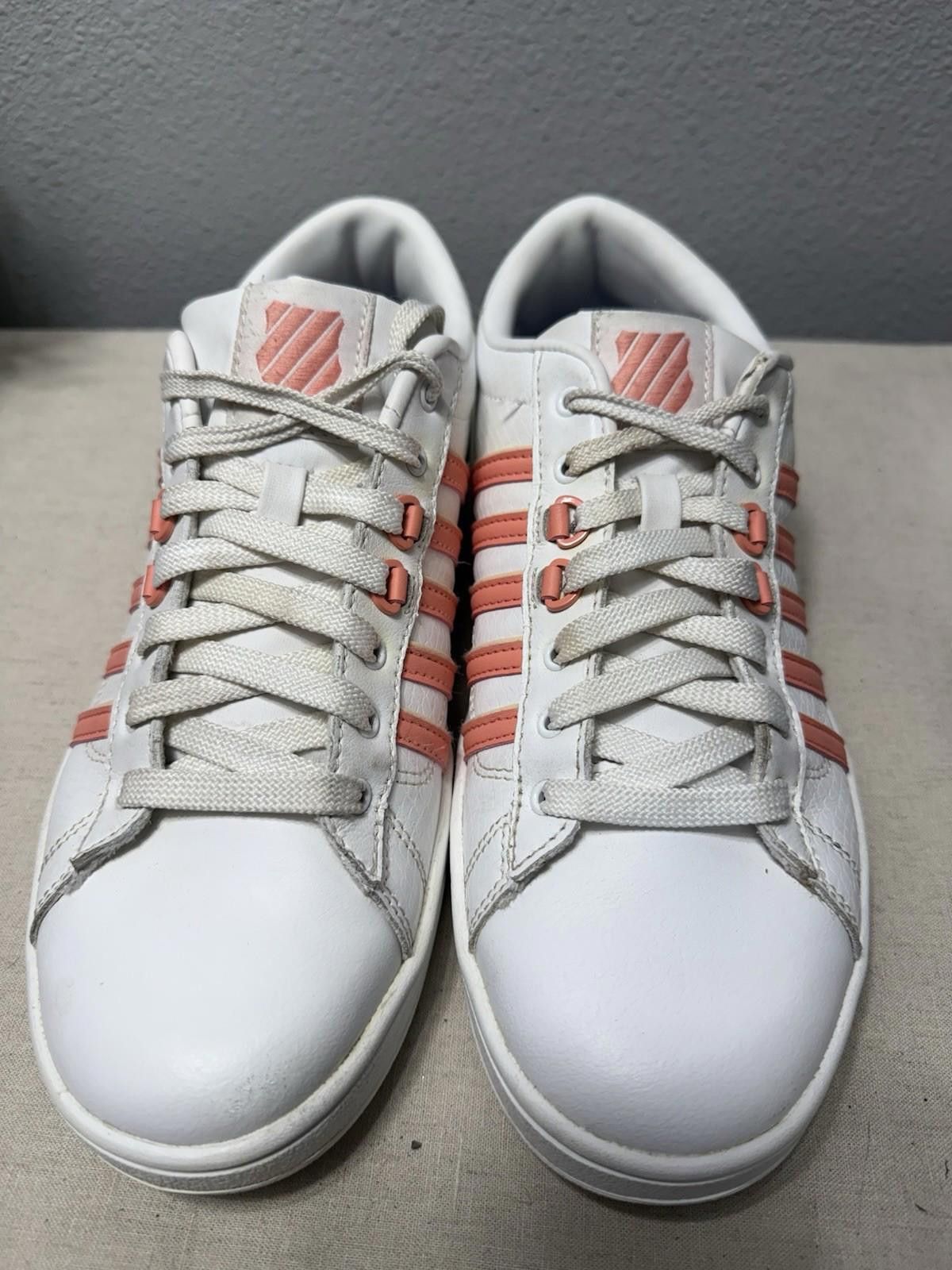 K-Swiss K-Swiss White and Red Classic Sneakers SZ 9 Size US 9 / IT 39 - 3 Thumbnail