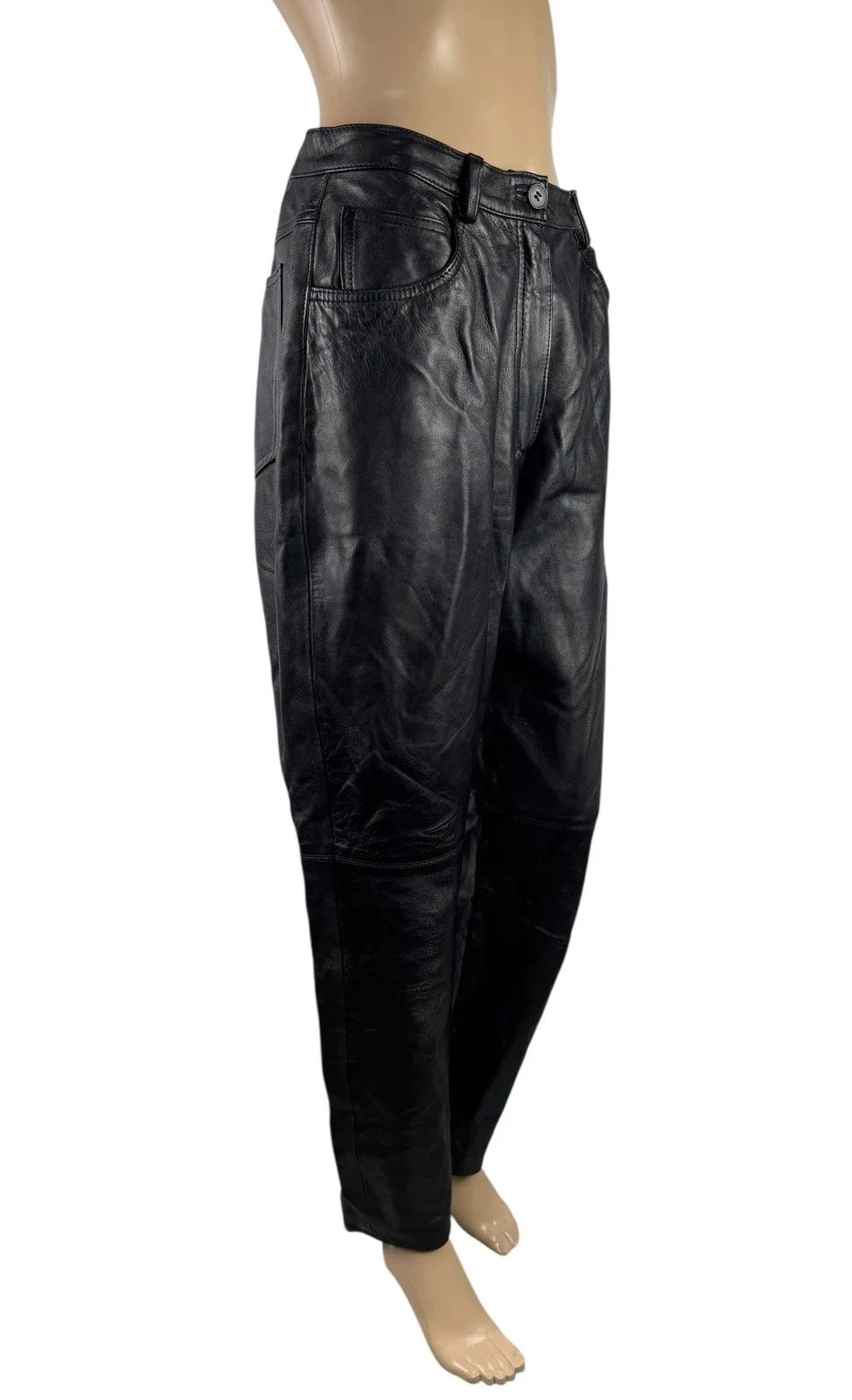 Other Betty Barclay Genuine Leather Pants Vintage size 40 Size 28" / US 6 / IT 42 - 3 Thumbnail