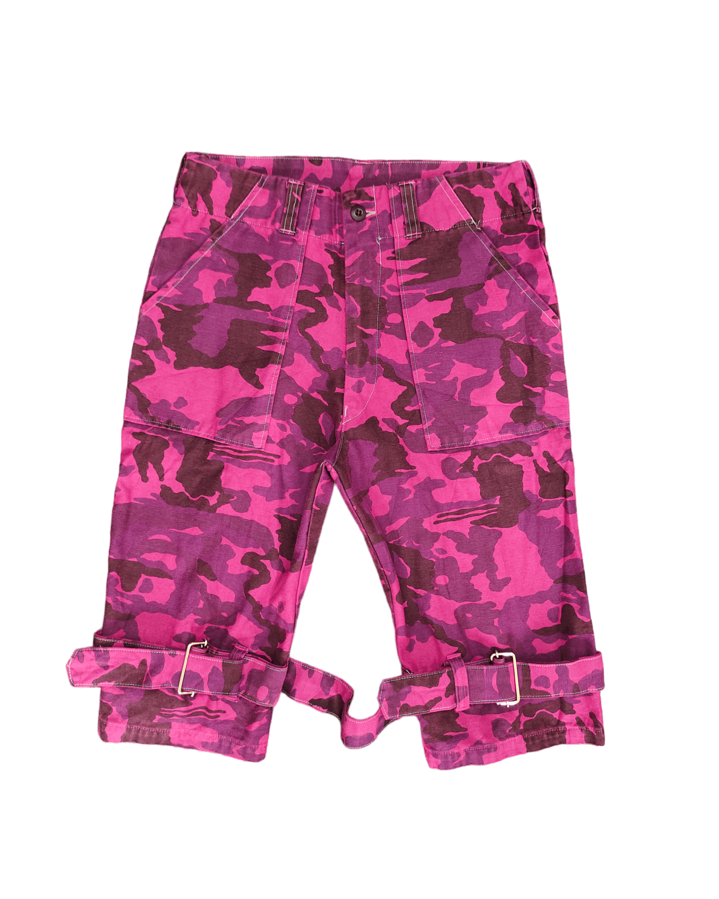 If Six Was Nine Japanese Brand 1409 Bondage Zipper Camo Fatigue Cropped Size US 29 - 1 Thumbnail