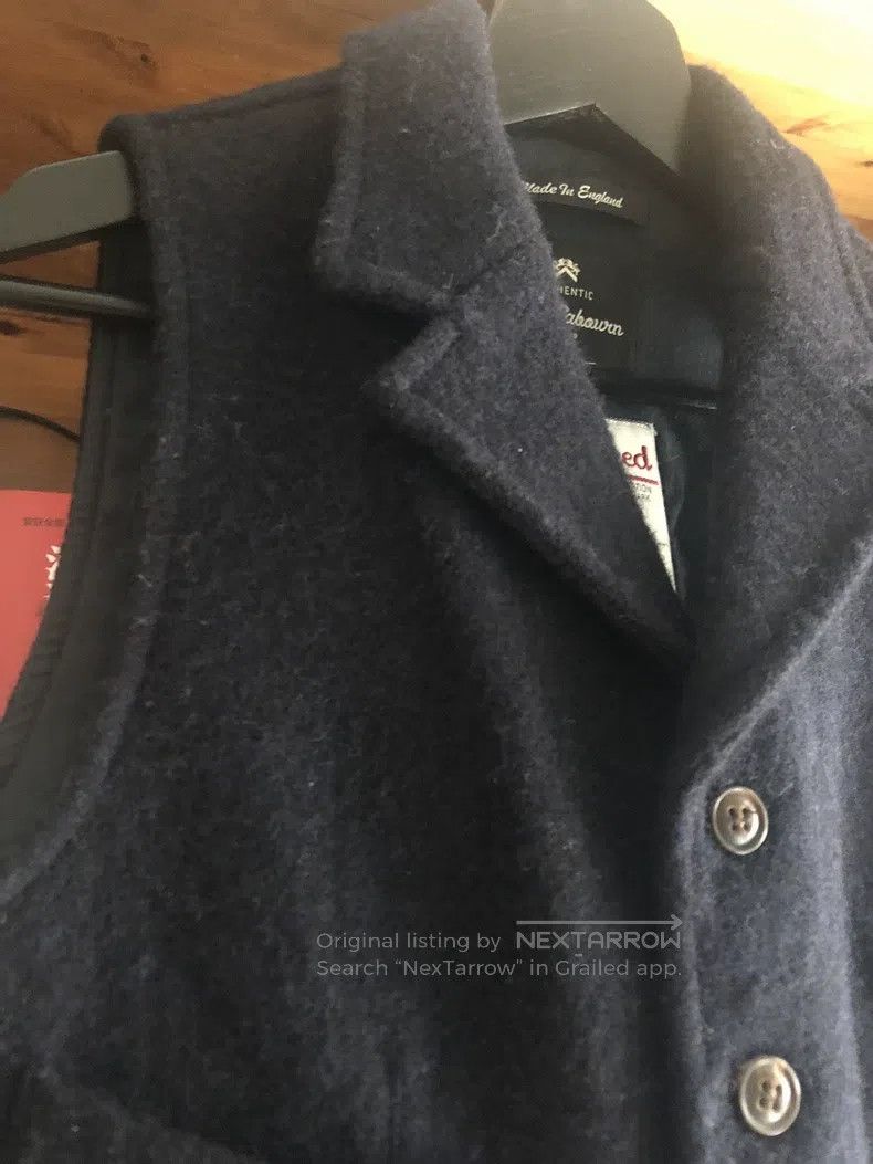 Nigel Cabourn Nigel Cabourn Wool vest Navy blue Size US S / EU 44-46 / 1 - 4 Thumbnail