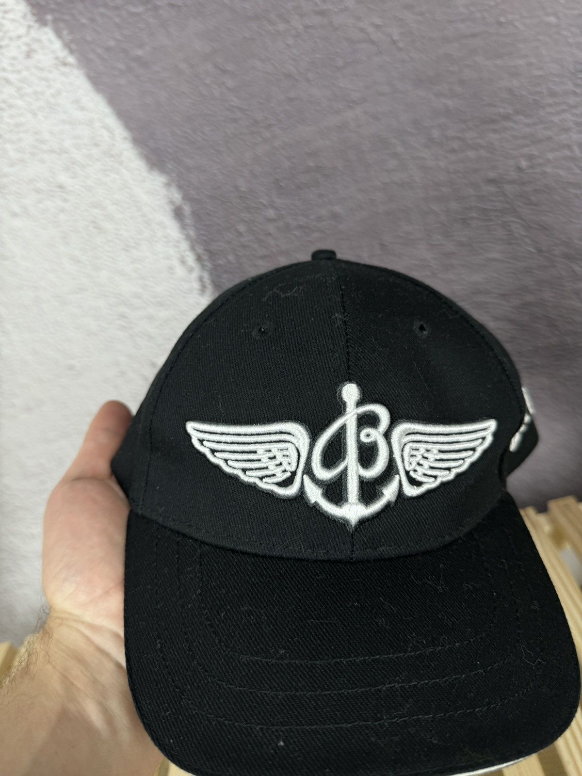 Breitling × Vintage Breitling Hat Cap Vintage Adjustable Strap navy Size ONE SIZE - 7 Thumbnail