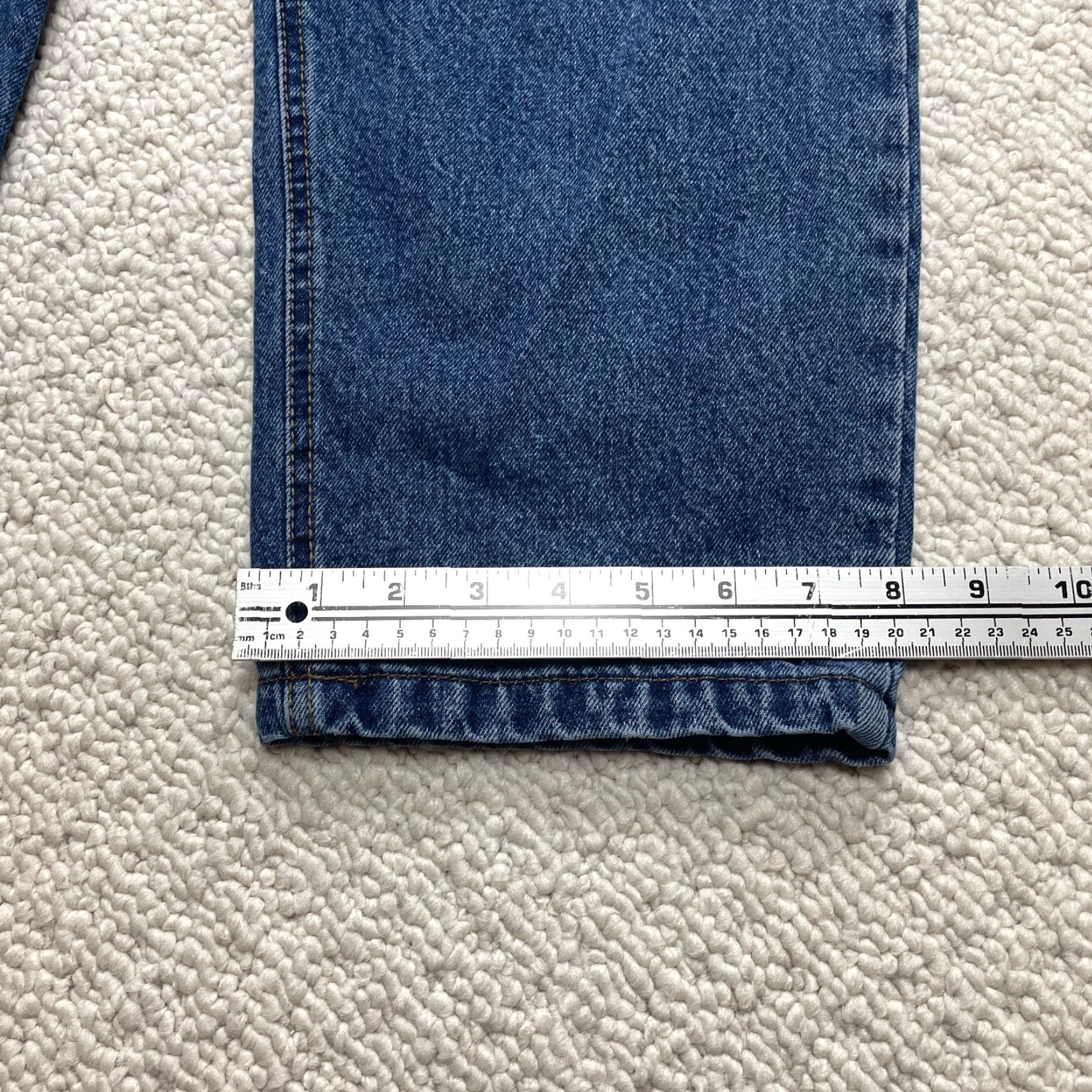 Vintage Burry Lane Jeans Womens 14 Blue Denim Dark Wash Straight Mom High Rise 33x30 Size 36" / US 14 / IT 50 - 2 Thumbnail