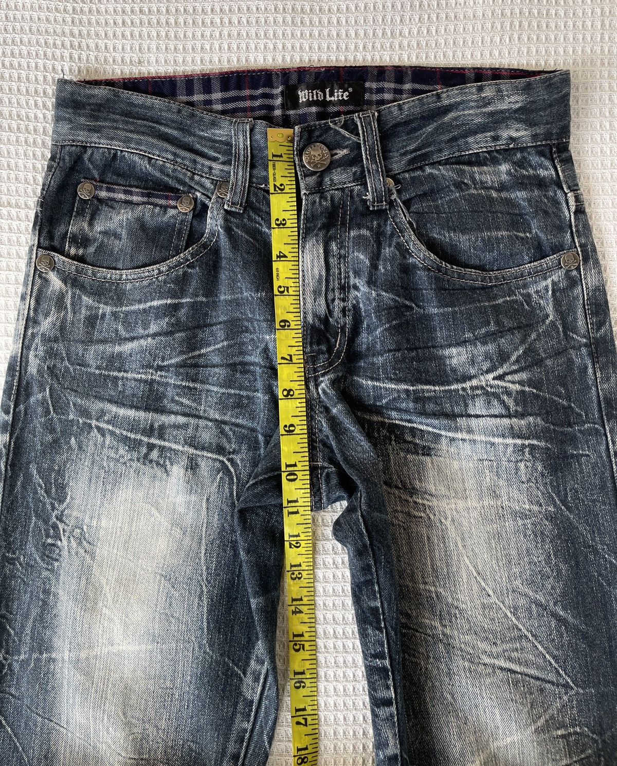 Hysteric Glamour Vintage 90s🔥WILD LIFE🔥Thunder Blue Jeans LGB Style Size US 31 - 5 Thumbnail