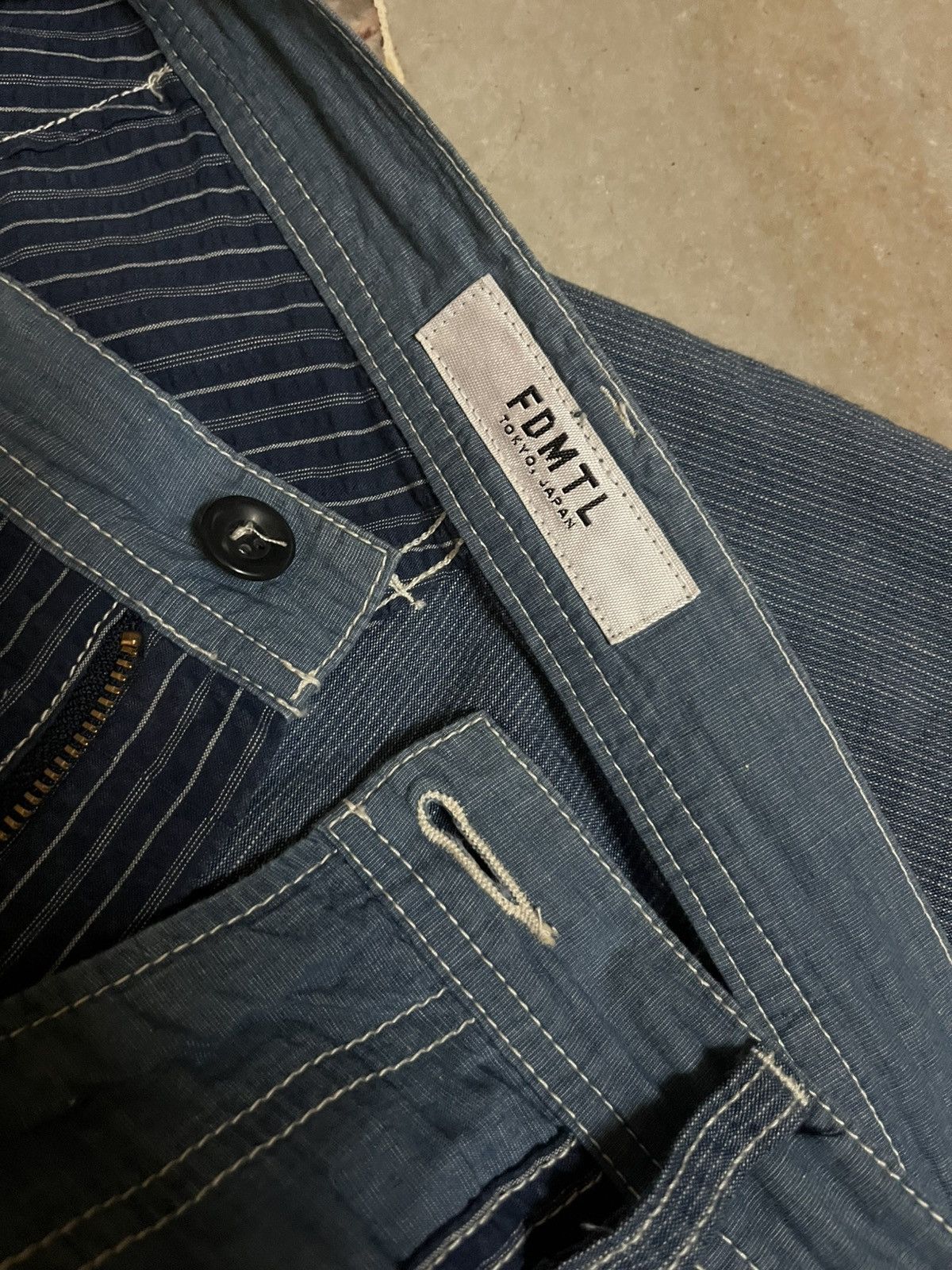 FDMTL FDMTL Sashiko Shorts Made in Japan Size US 34 / EU 50 - 3 Thumbnail