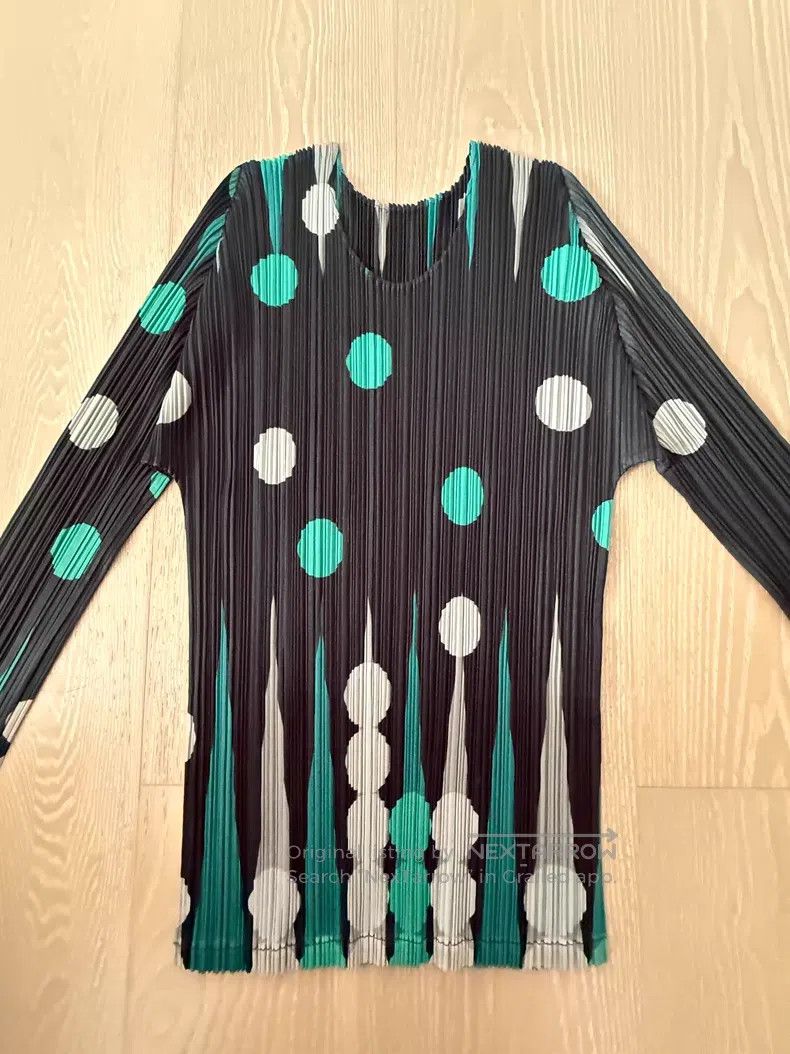 Issey Miyake Issey Miyake Green Long Sleeve Size L / US 10 / IT 46 - 2 Thumbnail