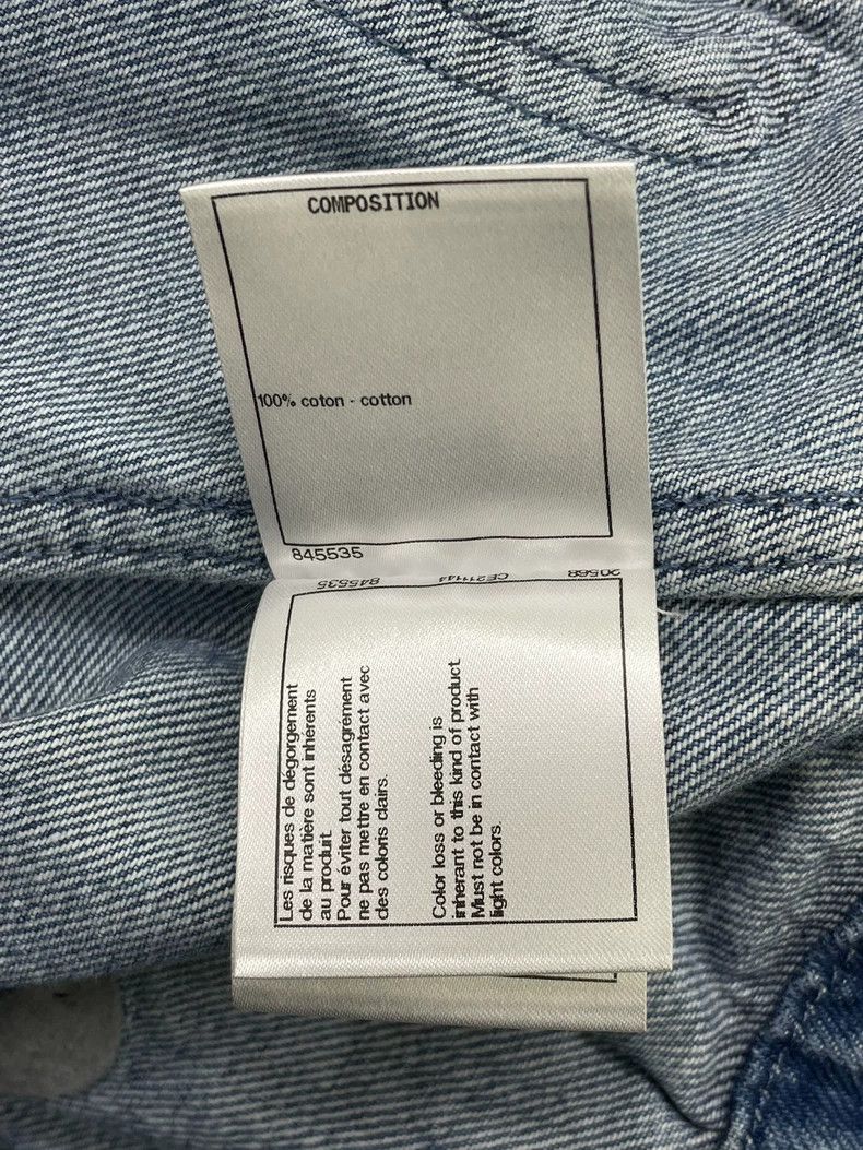 chanel Blue camelia denim jacket