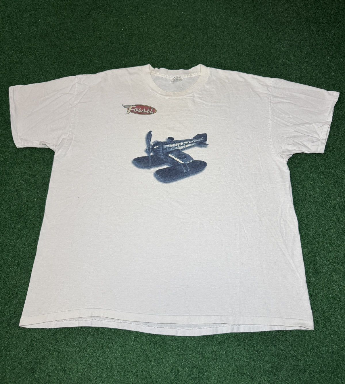 Fossil Vintage 90s Fossil USA Made Graphic Single Stitch T Shirt Size US XXL / EU 58 / 5 - 1 Thumbnail