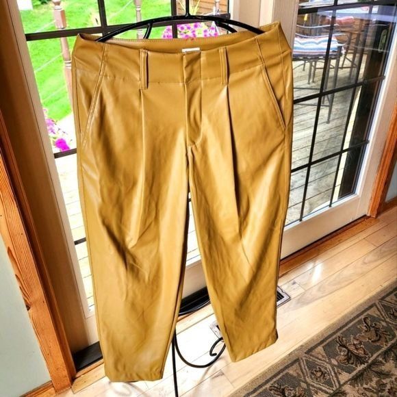 Designer a new day faux leather Sz. 6 pants Size 28" / US 6 / IT 42 - 1 Thumbnail