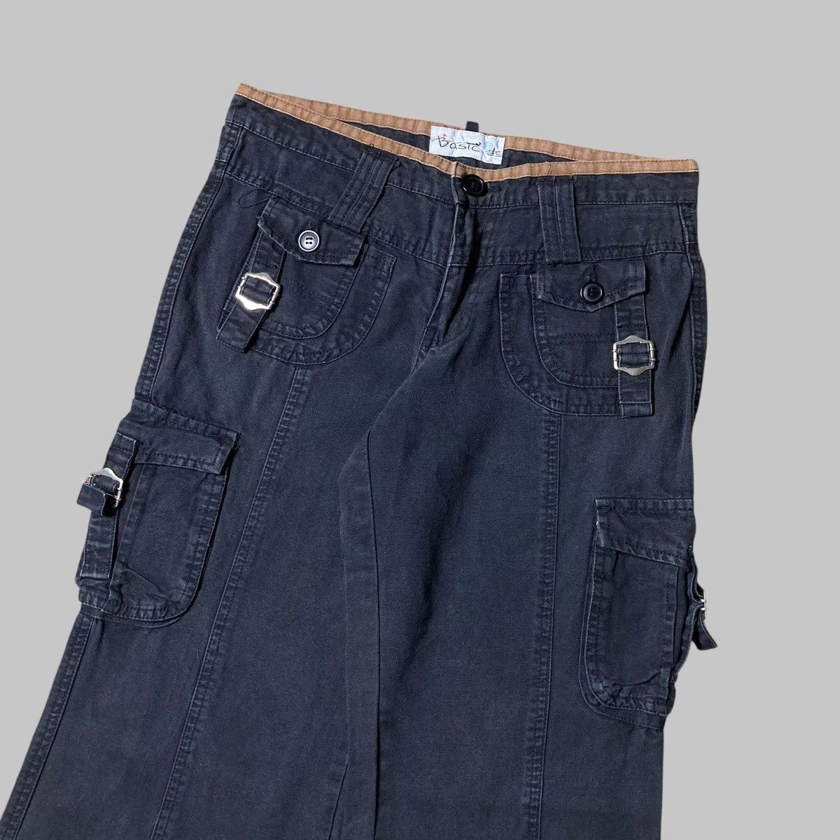 Hysteric Glamour × Japanese Brand BASIC BRAND Cargo Bondage Baggy Wash Pants Size US 28 / EU 44 - 2 Thumbnail