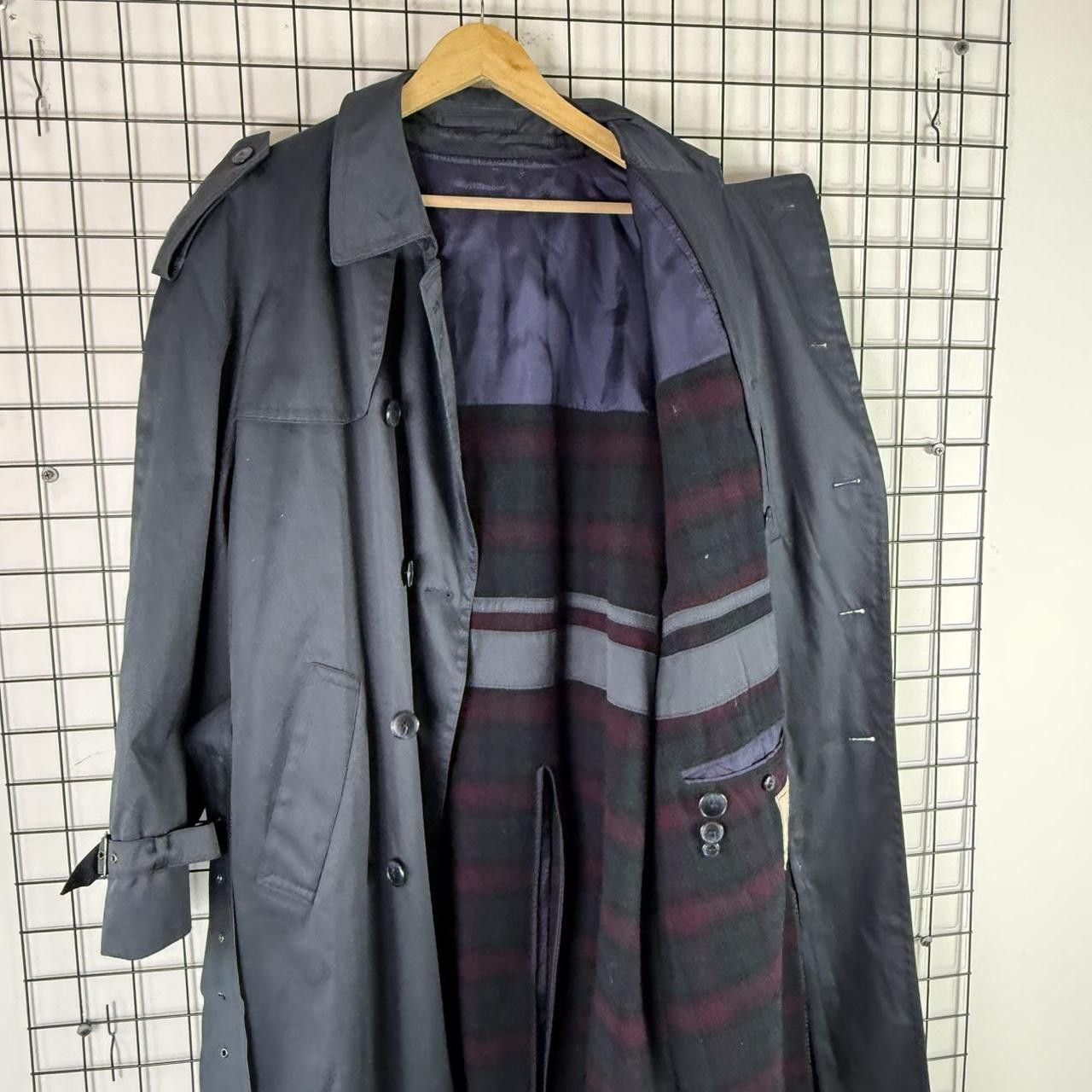 Vintage Trench Coat Navy Vintage With Wool Lining Retro Size US L / EU 52-54 / 3 - 5 Thumbnail