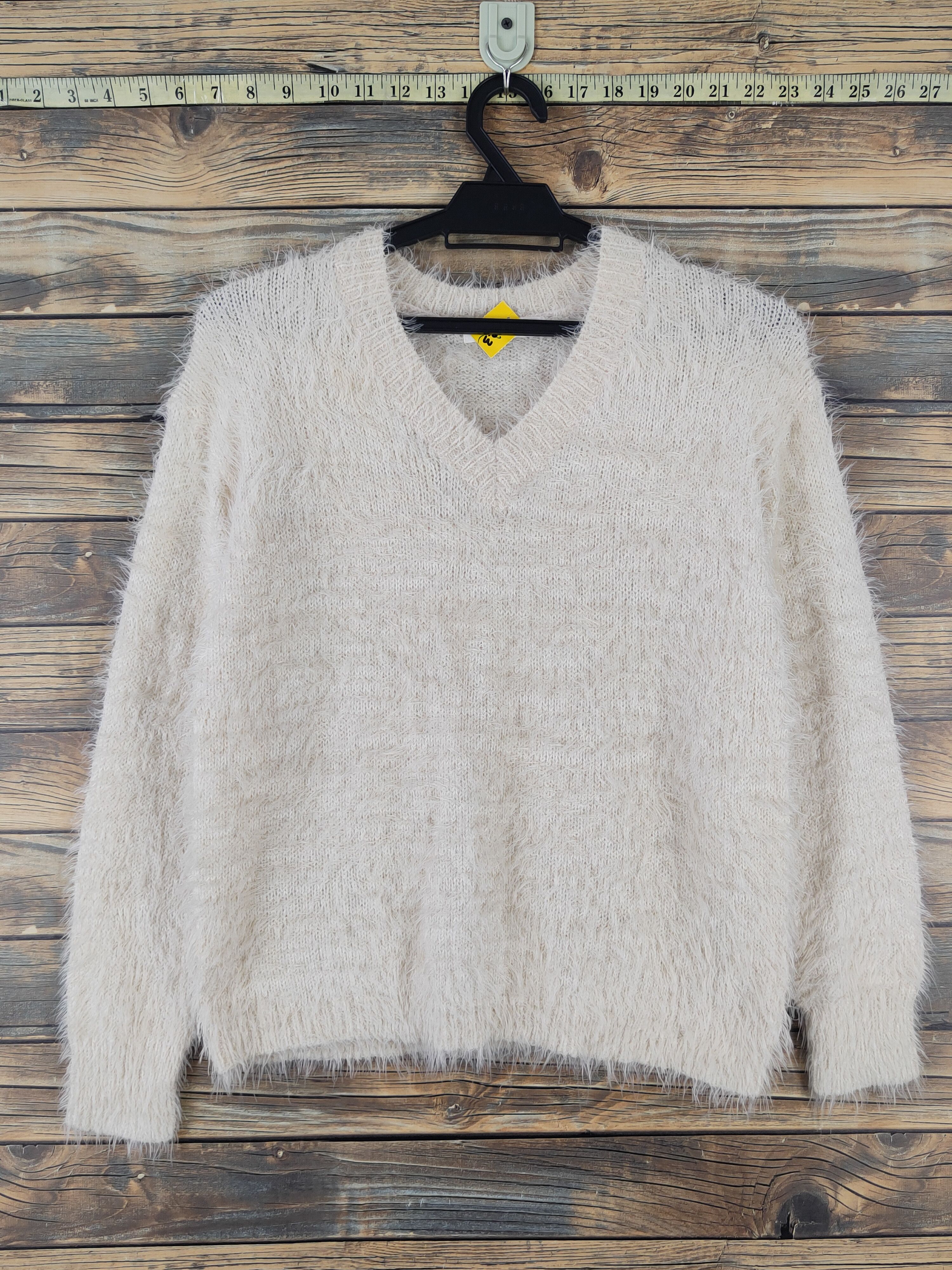 Japanese Brand × Vintage Grove Light Brown Shag Shaggy Fur Mohair Knitwear #W2132 Size S / US 4 / IT 40 - 1 Thumbnail