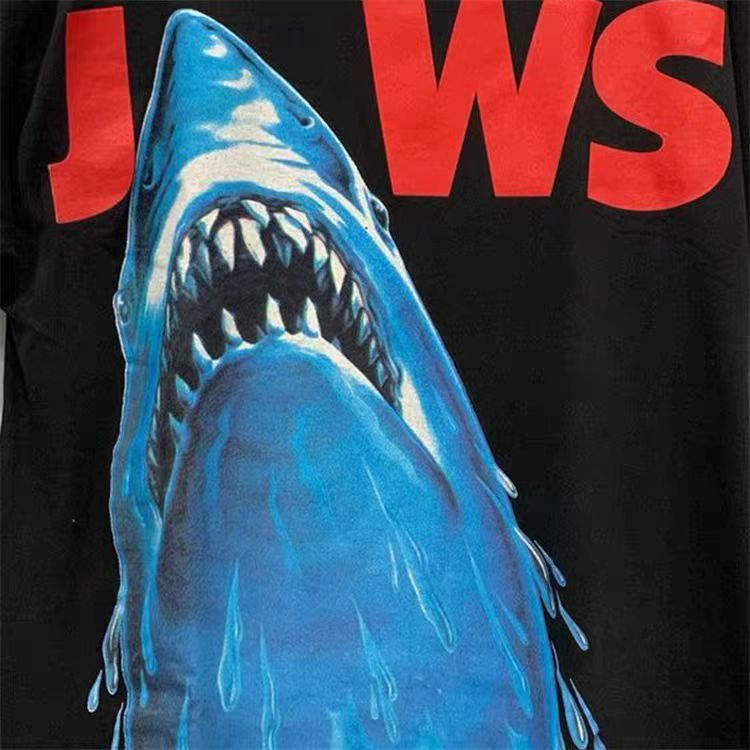 Vintage Black retro shark print long-sleeved t-shirt Size US M / EU 48-50 / 2 - 2 Thumbnail