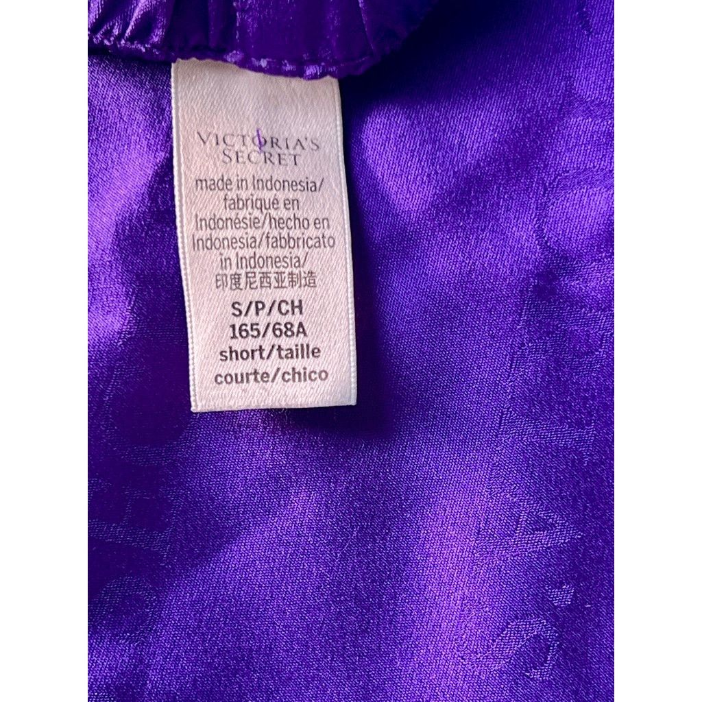 Victoria's Secret Victoria's Secret Purple Satin Pajama PJ Pants Women's S Size ONE SIZE - 3 Thumbnail