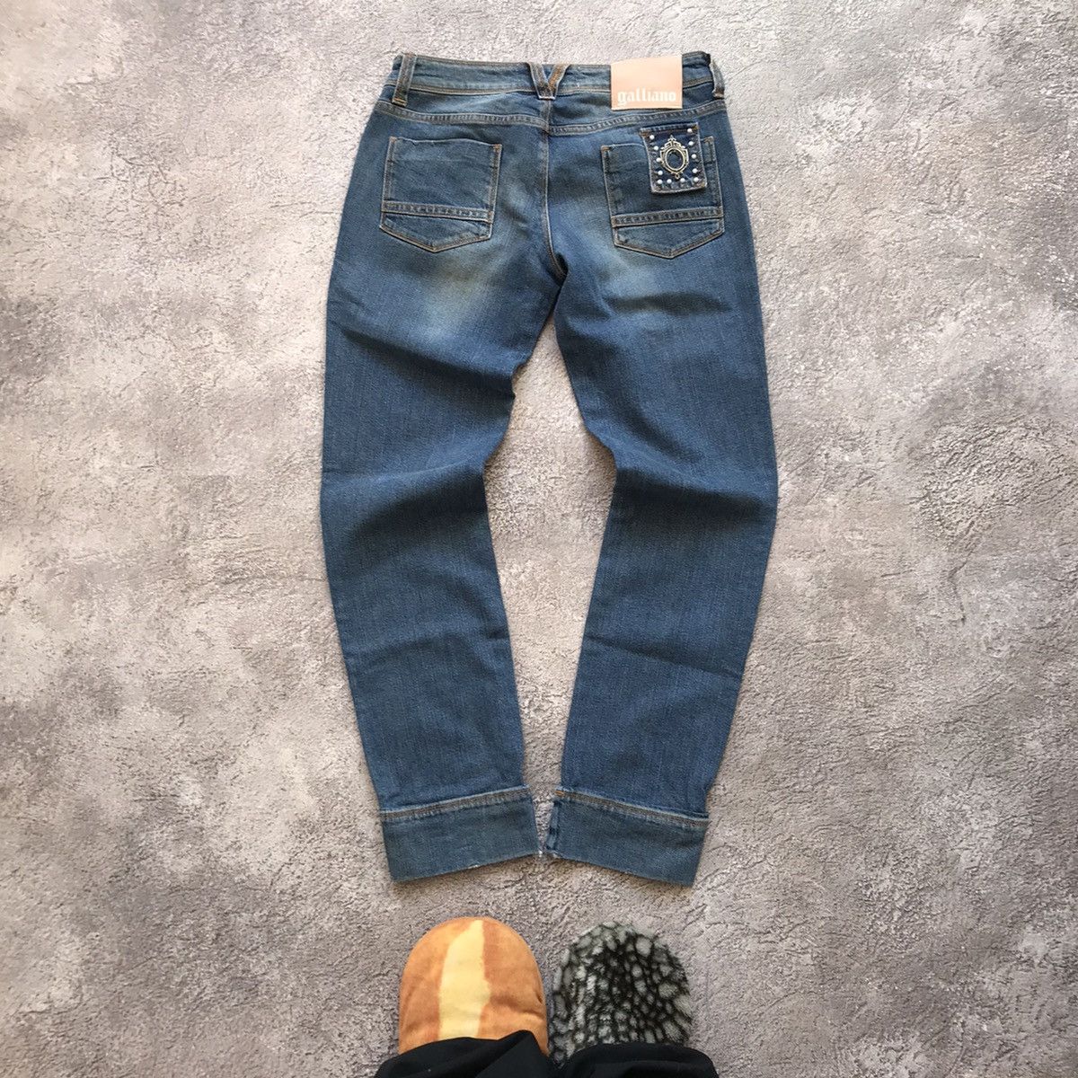 Vintage Vintage Galliano Y2K Baggy Jeans Streetwear Grunge Washed 27 Size 27" / US 4 / IT 40 - 1 Thumbnail