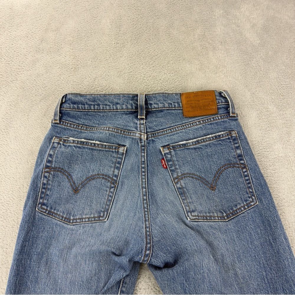 Levi's Levi's Women's Size 27x 26 Wedgie Button Fly Blue Denim Jea Size 27" / US 4 / IT 40 - 5 Thumbnail