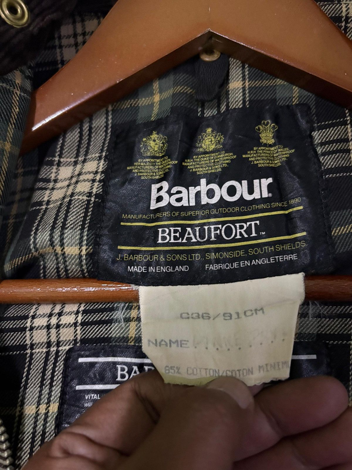 Barbour VTG Barbour Beaufort Waxed Hunting Jacket Design Size US M / EU 48-50 / 2 - 14 Thumbnail