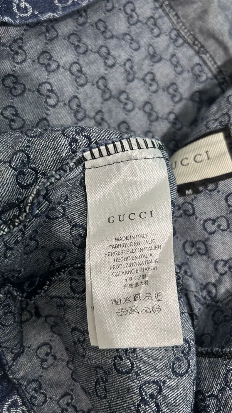 Gucci Gucci Full-printed old-fashioned denim jacket Size US M / EU 48-50 / 2 - 8 Thumbnail