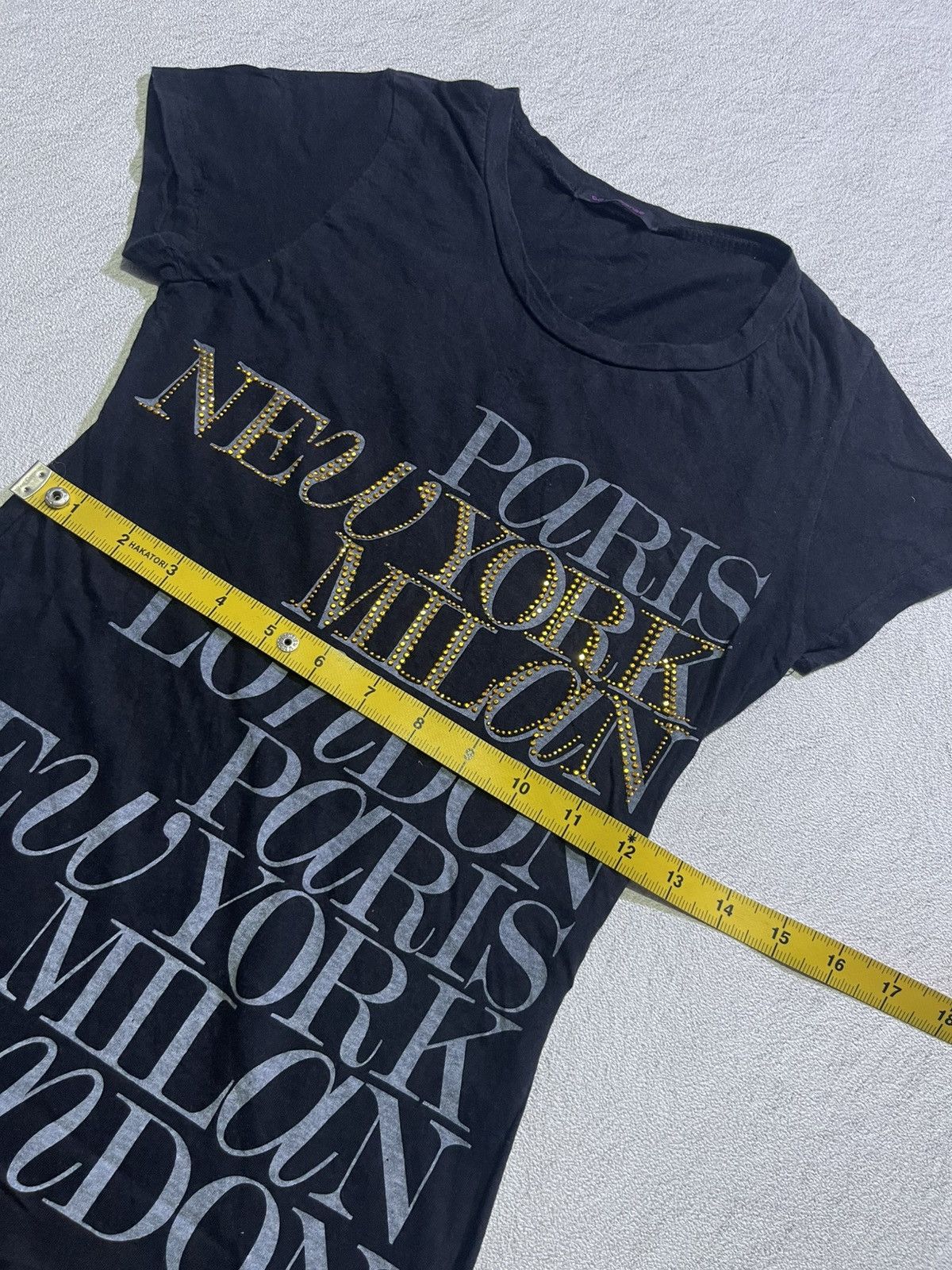 Hysteric Glamour Y2K MESENSE SHORT SLEEVE TSHIRT WOMEN STYLE Size S / US 4 / IT 40 - 9 Thumbnail