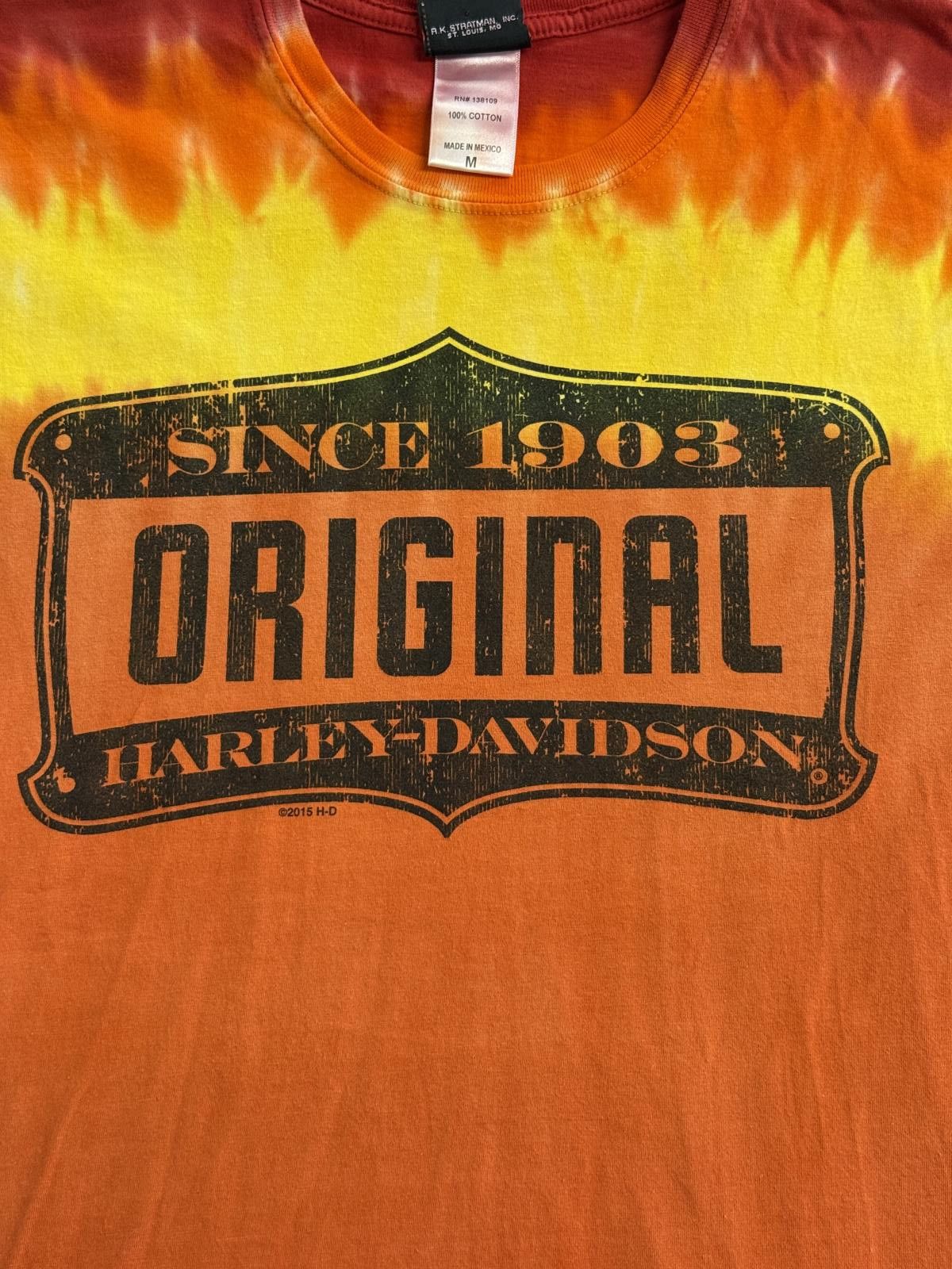 Harley Davidson Harley-Davidson Fire Tie-Dye T-shirt Harley Tee Kentucky - M Size US M / EU 48-50 / 2 - 5 Thumbnail