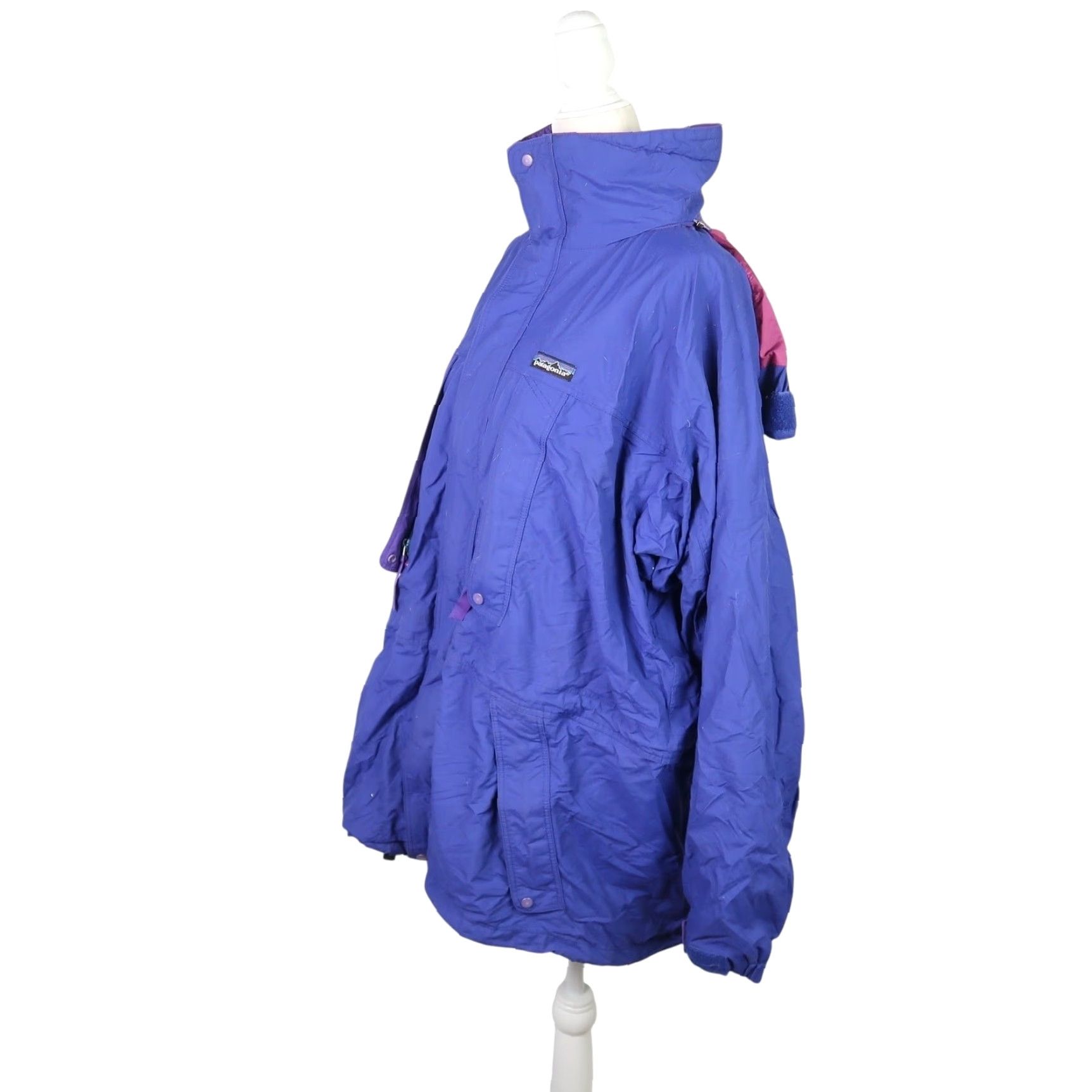 Patagonia VINTAGE Patagonia windbreaker jacket Royal Purple Nylon zip front Women L 90s Vintage Mens Womens Girls Size L / US 10 / IT 46 - 3 Thumbnail