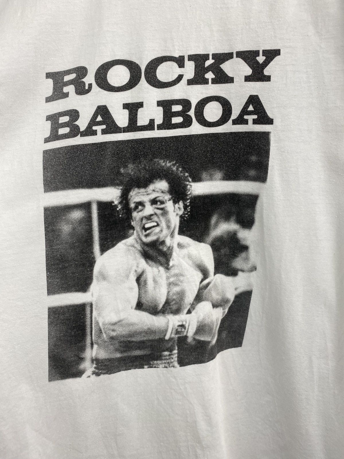 4GSELLER 🇺🇸 Vintage Rocky Balboa T Shirt Rembo Movie Band T-Shirt Rare Size US L / EU 52-54 / 3 - 3 Thumbnail