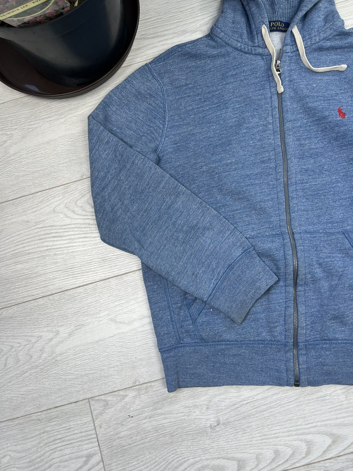 Polo Ralph Lauren × Vintage Vintage Polo By Ralph Lauren Navy Zip Up Hoodie Size US M / EU 48-50 / 2 - 4 Thumbnail