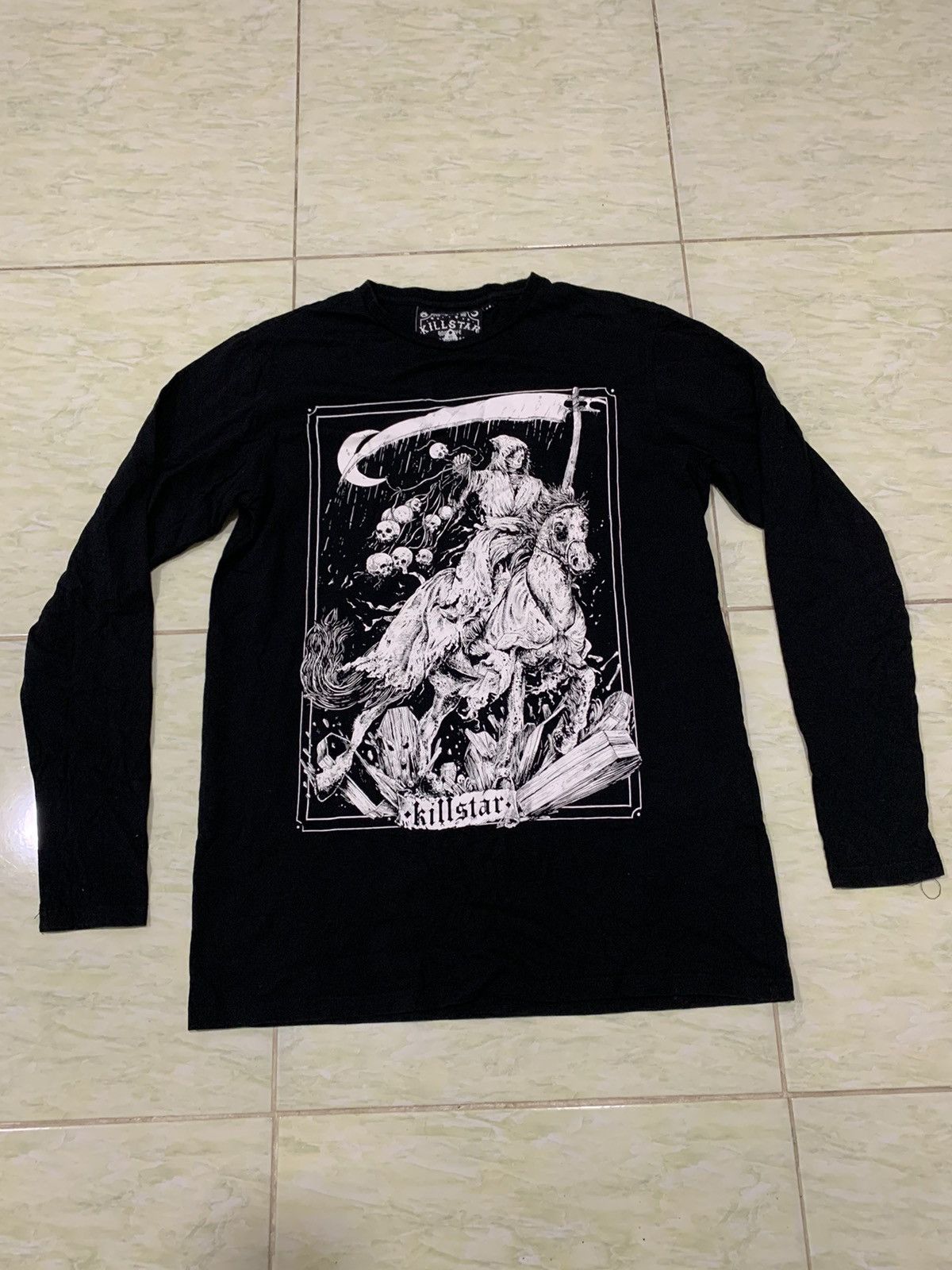 Band Tees × If Six Was Nine × Killstar Killstar Skull Man Long Sleeve Size US M / EU 48-50 / 2 - 5 Thumbnail