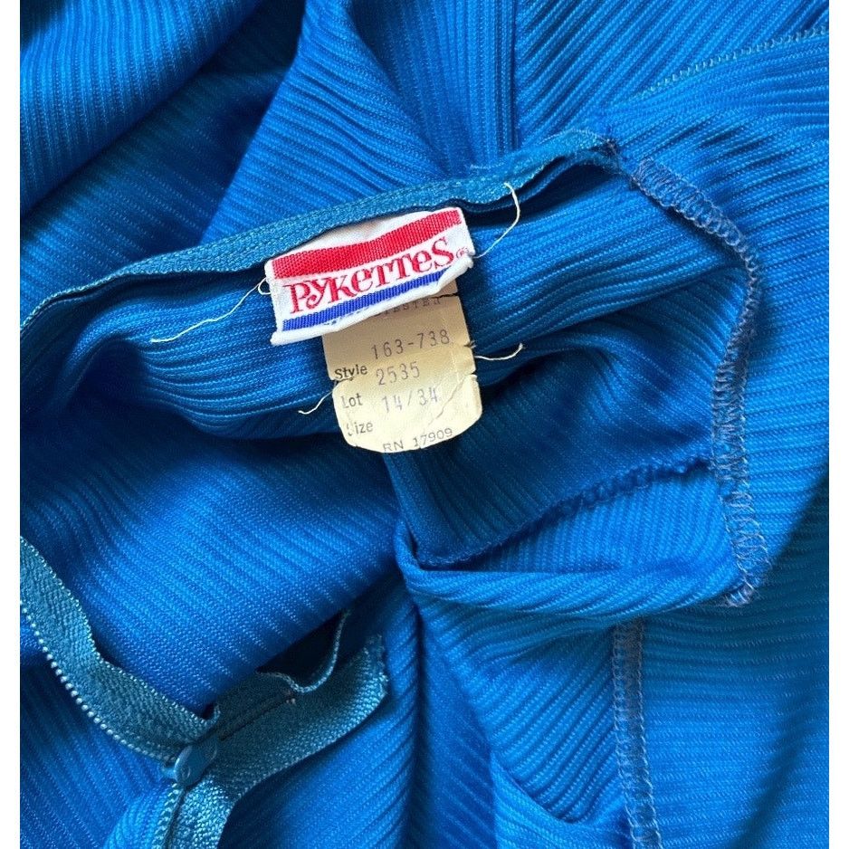 Vintage Vintage 70s Pykettes ribbed true turtleneck bishop sleeves Size XL / US 12-14 / IT 48-50 - 14 Thumbnail