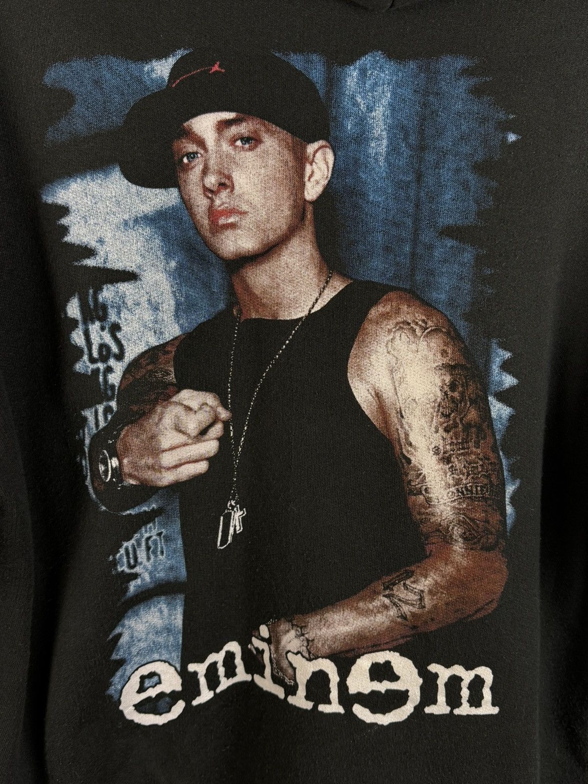 Band Tees 90s Vintage Eminem Usa Rap Band Hoodie Black Size ~XL Size US XL / EU 56 / 4 - 2 Thumbnail