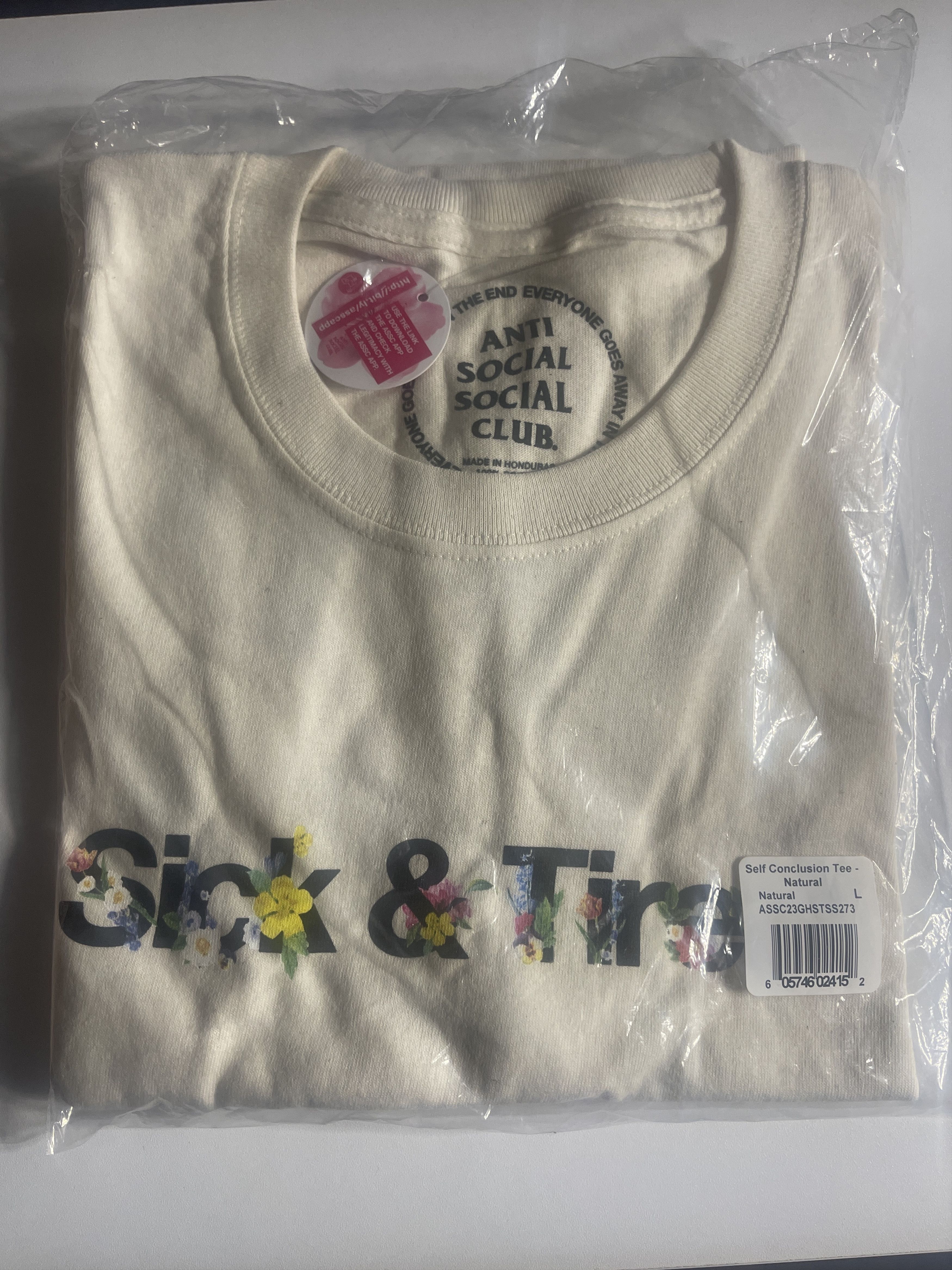 Anti Social Social Club Anti Social Social Club Self Conclusion Tee Natural Size US L / EU 52-54 / 3 - 1 Thumbnail