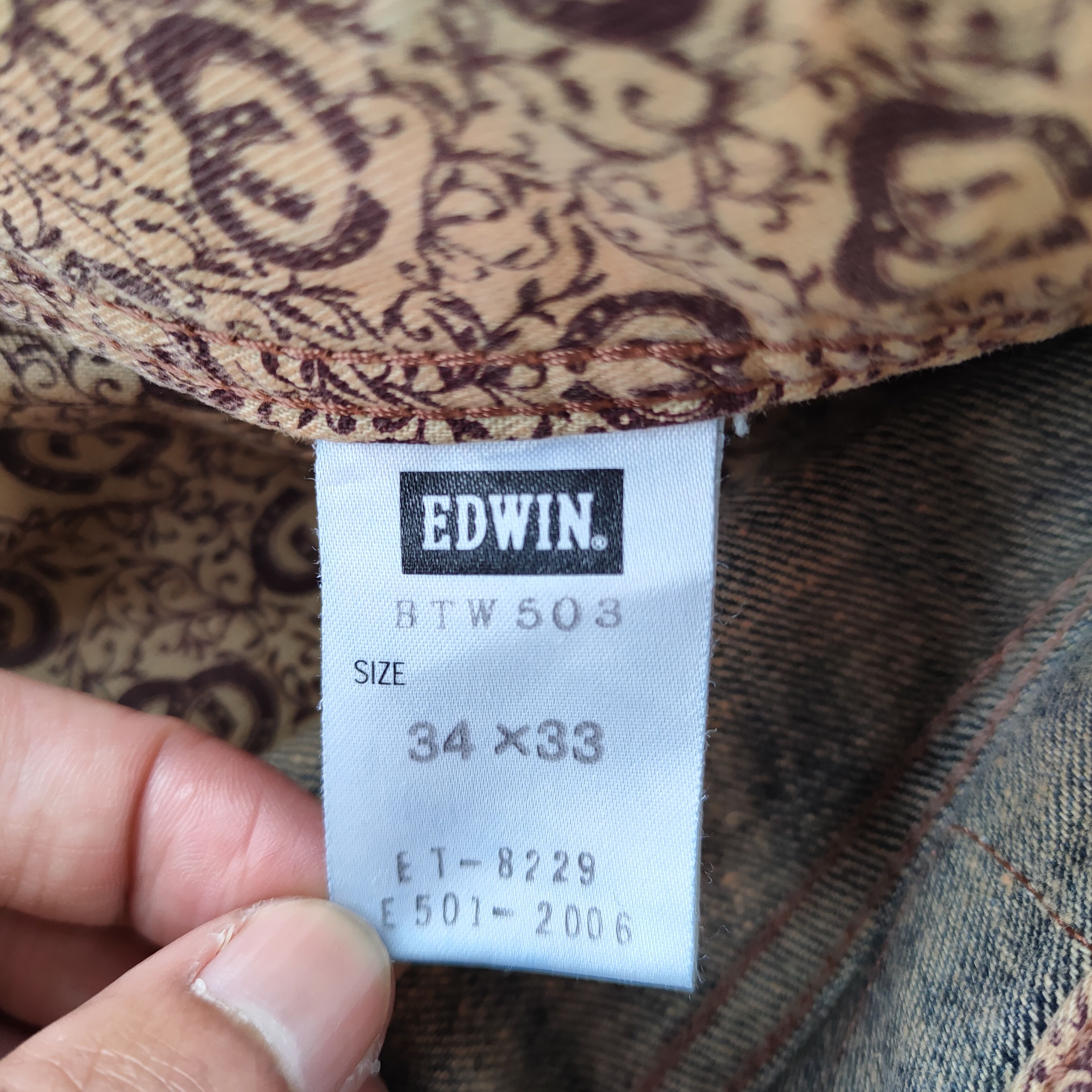 Edwin VINTAGE EDWIN BLUE TRIP RUSTY FADED RIPPED JEAN DENIM PANTS Size US 36 / EU 52 - 15 Thumbnail