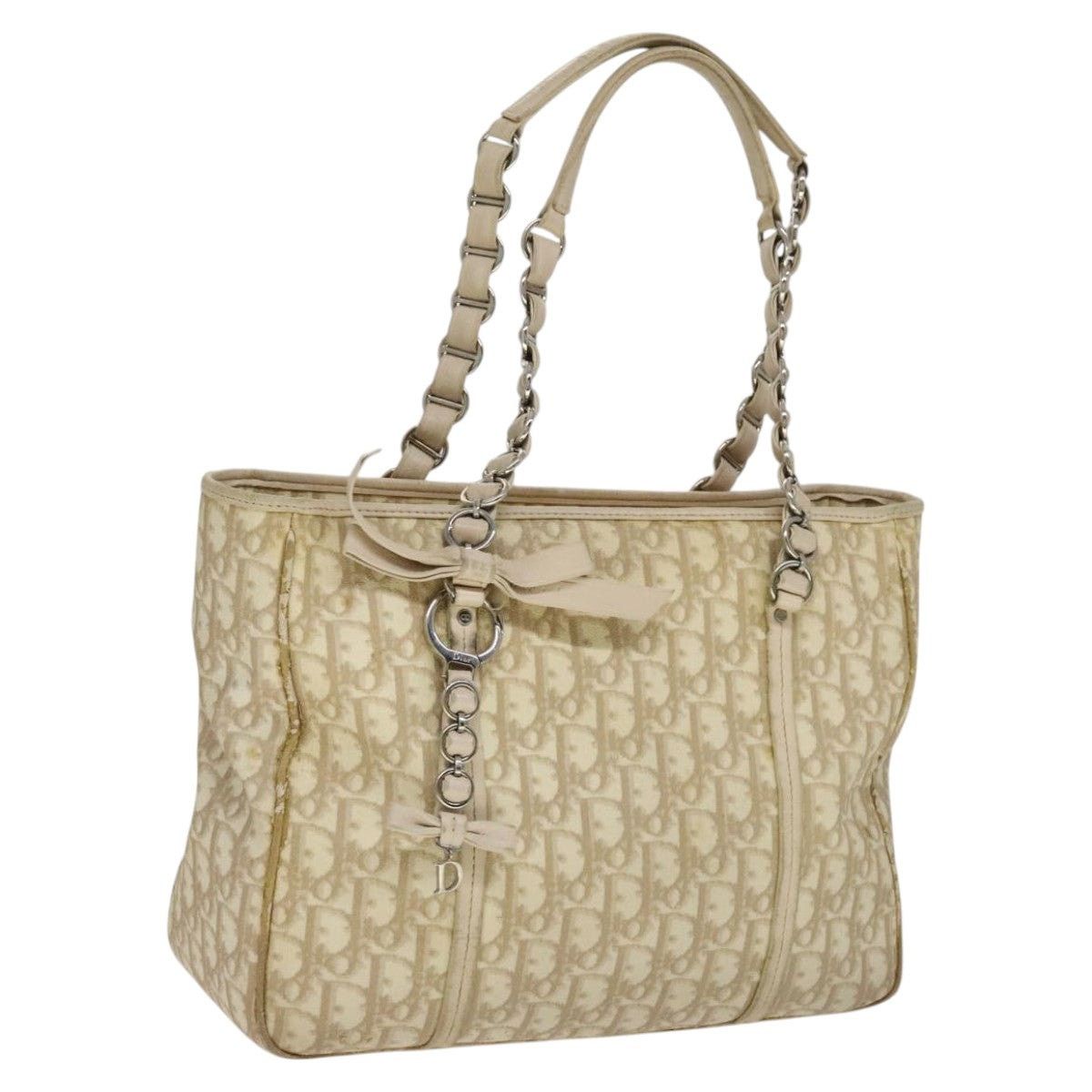Dior DIOR Trotter Canvas Romantic Shoulder Bag Pvc Beige Silver Size ONE SIZE - 1 Thumbnail