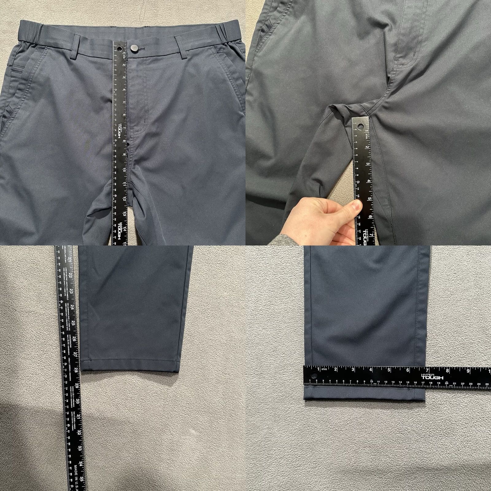 Vintage Jack Archer Jetsetter Tech Pants Mens 34x30 Deep Blue Polyester Chino Slim Fit Regular Rise 11" Inseam 28" 02/2024 Modern Golf City Preppy Size US 40 / EU 56 - 9 Thumbnail