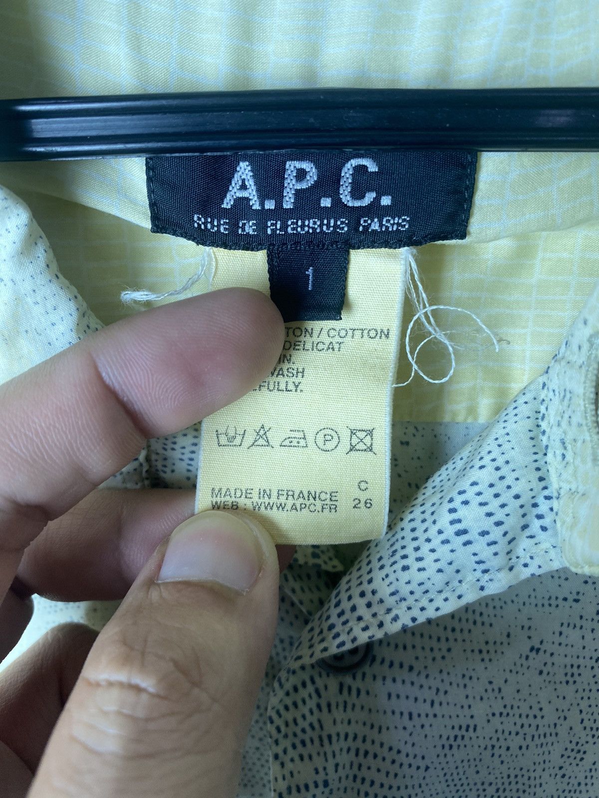 A.P.C. Archive SS2001 A.P.C snake skin printed shirt Size US S / EU 44-46 / 1 - 4 Thumbnail