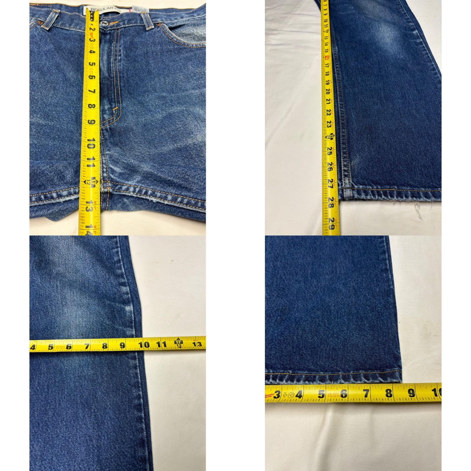 Levi's Levi's 505 Regular Jeans Men W36 L30 Denim Blue Five Pocket Zip Fly Straight Regular Fit Size US 36 / EU 52 - 9 Thumbnail