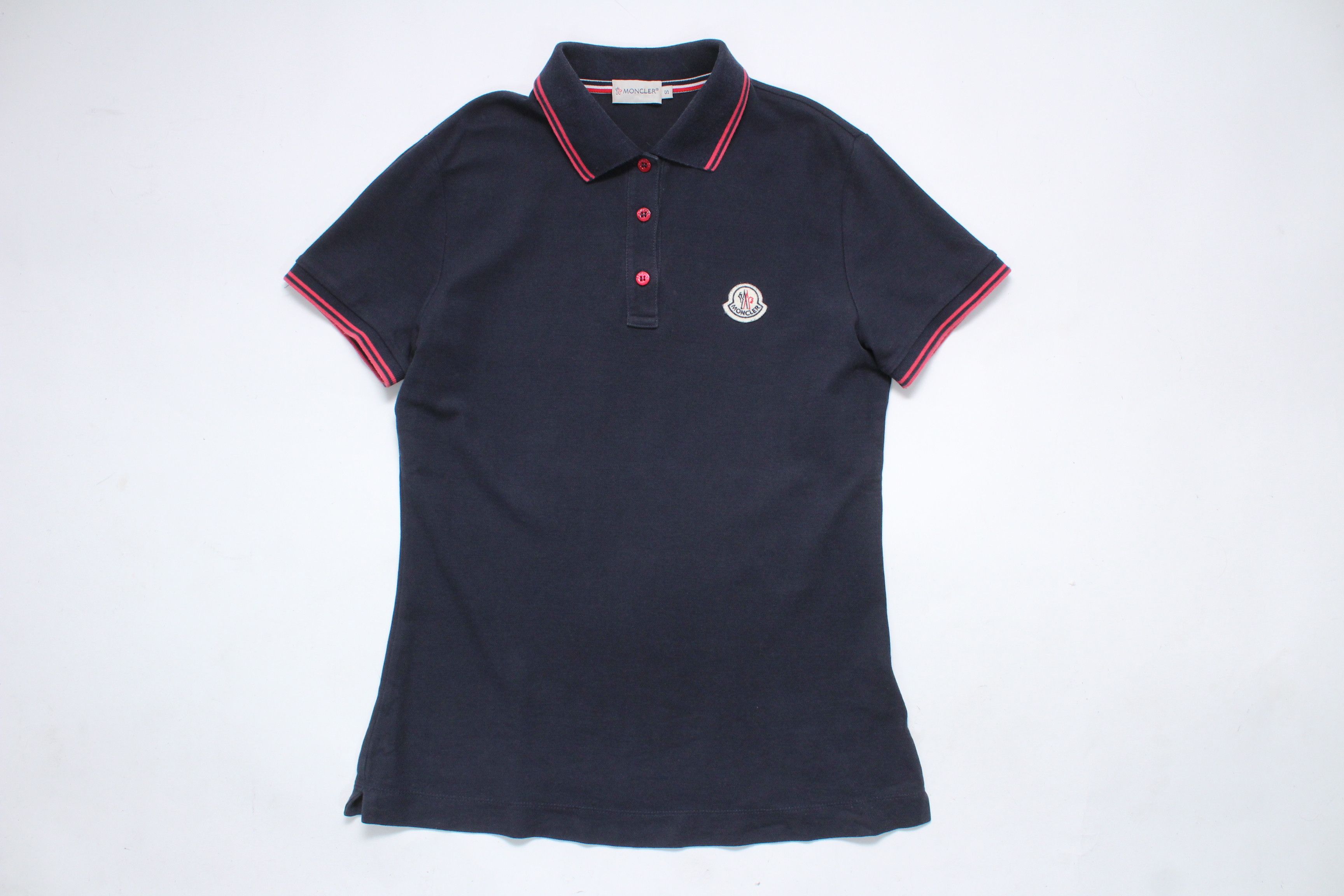Moncler Moncler Maglia Polo Manica Corta Shirt Dress Navy S Size S / US 4 / IT 40 - 8 Thumbnail