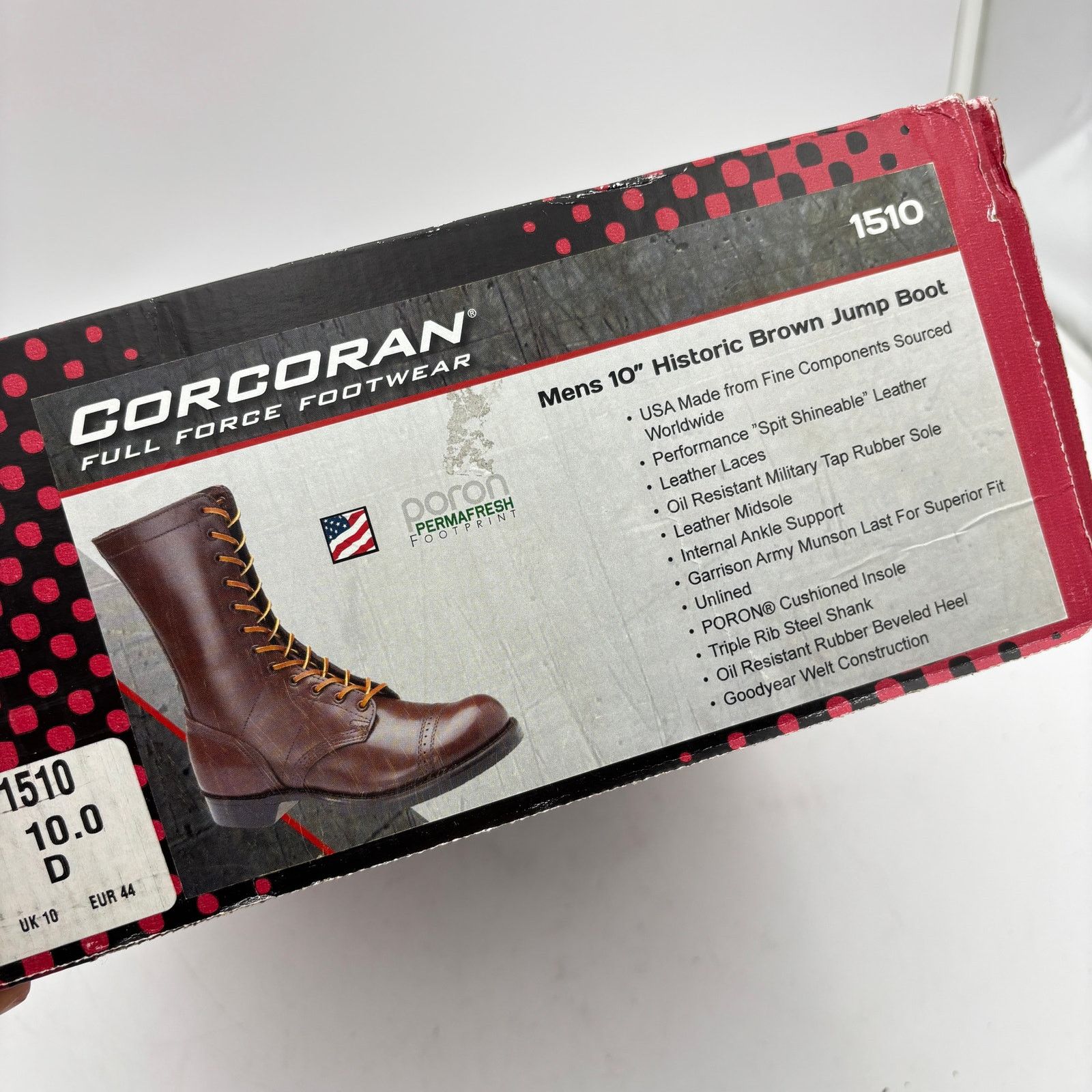 Corcoran NEW Corcoran 1510 Historic 10" Brown Jump Boots Men's 10 D Size US 10 / EU 43 - 14 Thumbnail