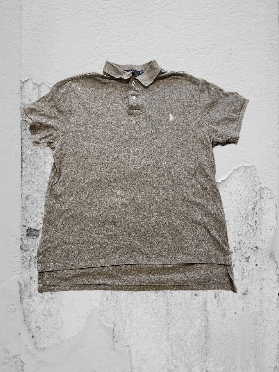 Polo Ralph Lauren Y2K Polo Ralph Lauren gray logo custom fit T-shirt Vintage Size US L / EU 52-54 / 3 - 1 Thumbnail
