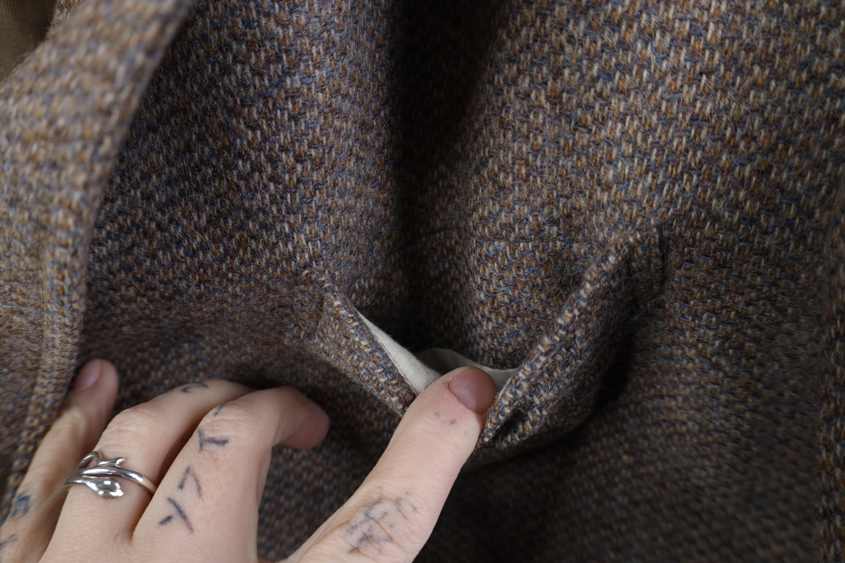 Vintage Vintage 70s Streetwear Suit Coat Blazer Jacket Beige USA Size XL / US 12-14 / IT 48-50 - 7 Thumbnail