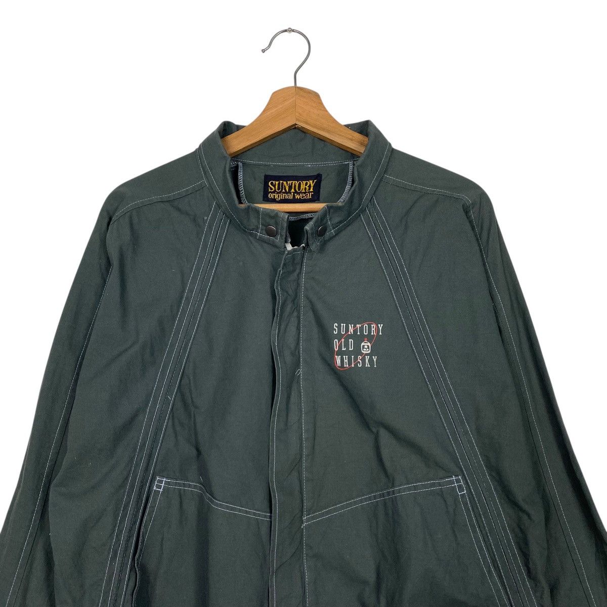 Japanese Brand Vintage 90's Suntory Boss Coffee Small Logo Zipper Jacket Size US M / EU 48-50 / 2 - 2 Thumbnail