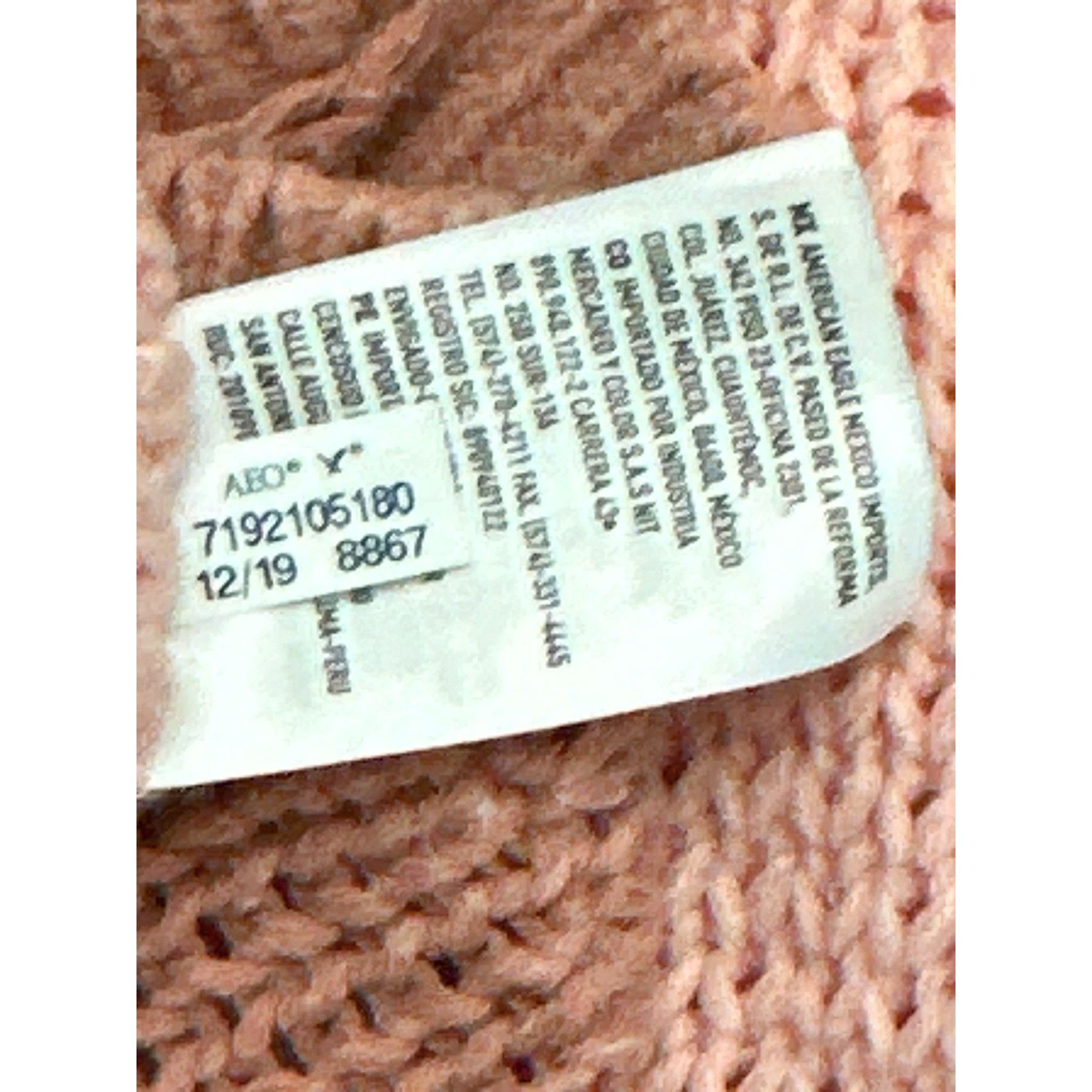 American Eagle Outfitters American Eagle Striped Knit Long Sleeve Sweater Pink Brown C Size S / US 4 / IT 40 - 8 Thumbnail