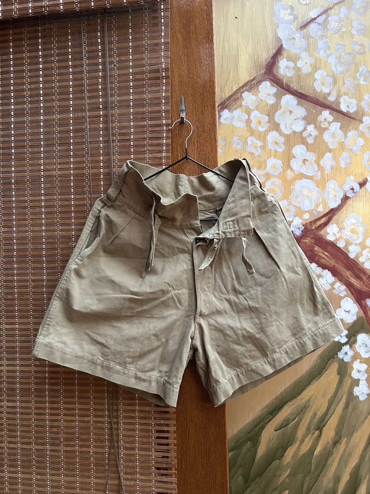 Vintage WWII 40s British Tropical Jungle Gurkha Bermuda Shorts Size US 28 / EU 44 - 1 Thumbnail