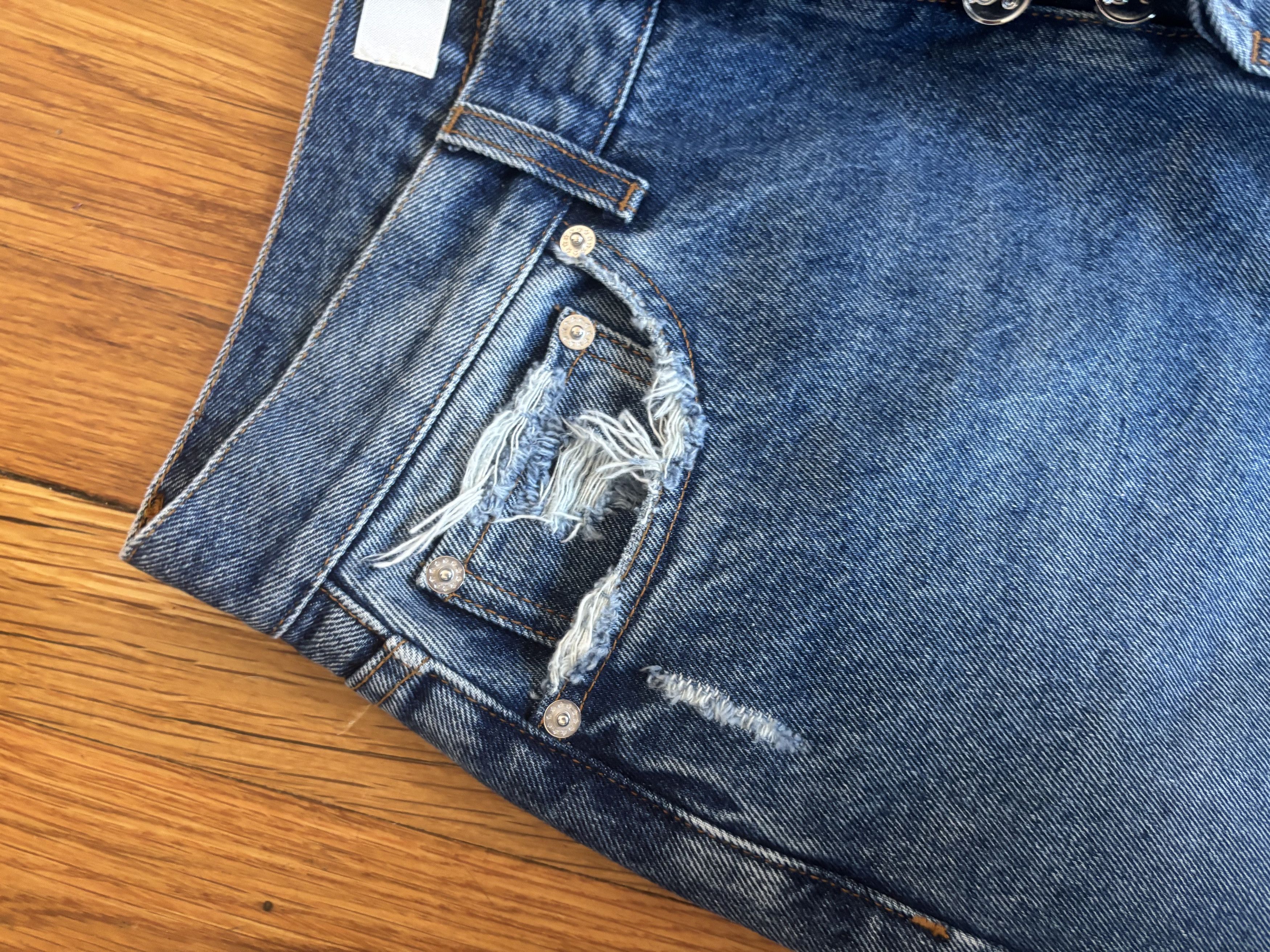 Sefr Frayed Cut Jeans Size US 30 / EU 46 - 2 Thumbnail