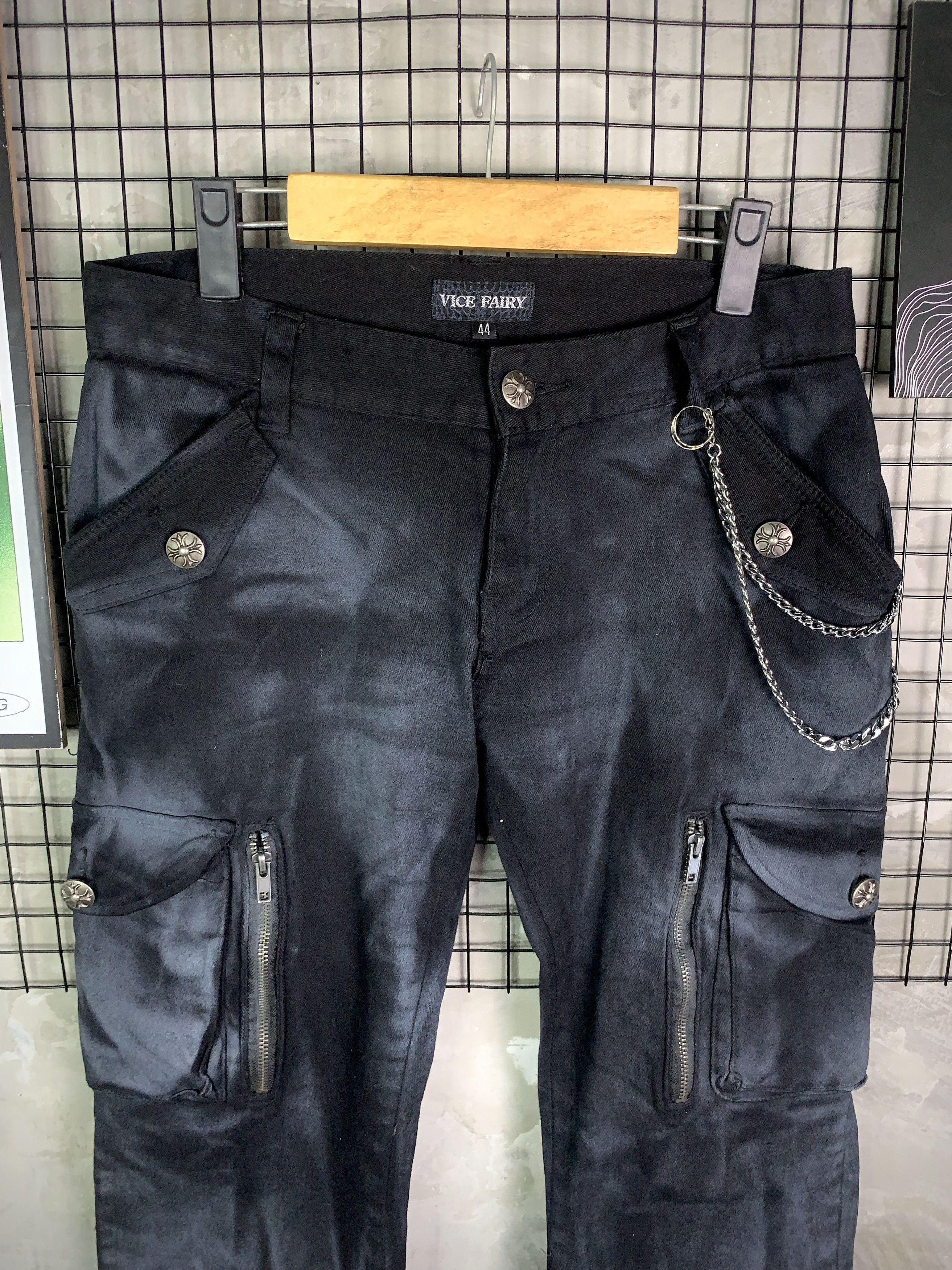 Japanese Brand Vice Fairy Multi Pocket Utility Cargo Pants Gorpcore Size US 28 / EU 44 - 3 Thumbnail