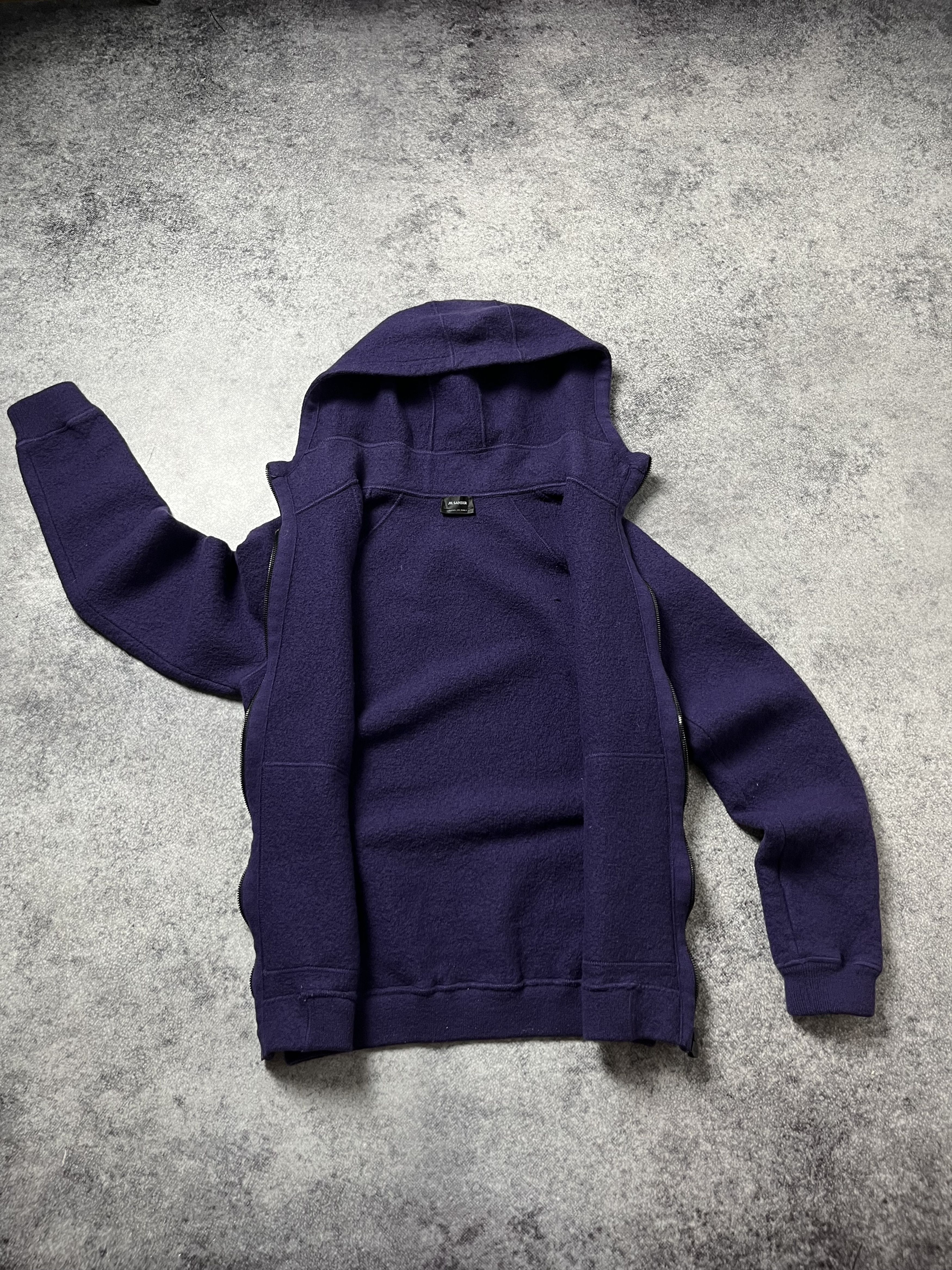 Jil Sander 🔥Jil Sander Cropped Wool Knit Jacket Hoodie Raf Simons Vibe Size US S / EU 44-46 / 1 - 9 Thumbnail